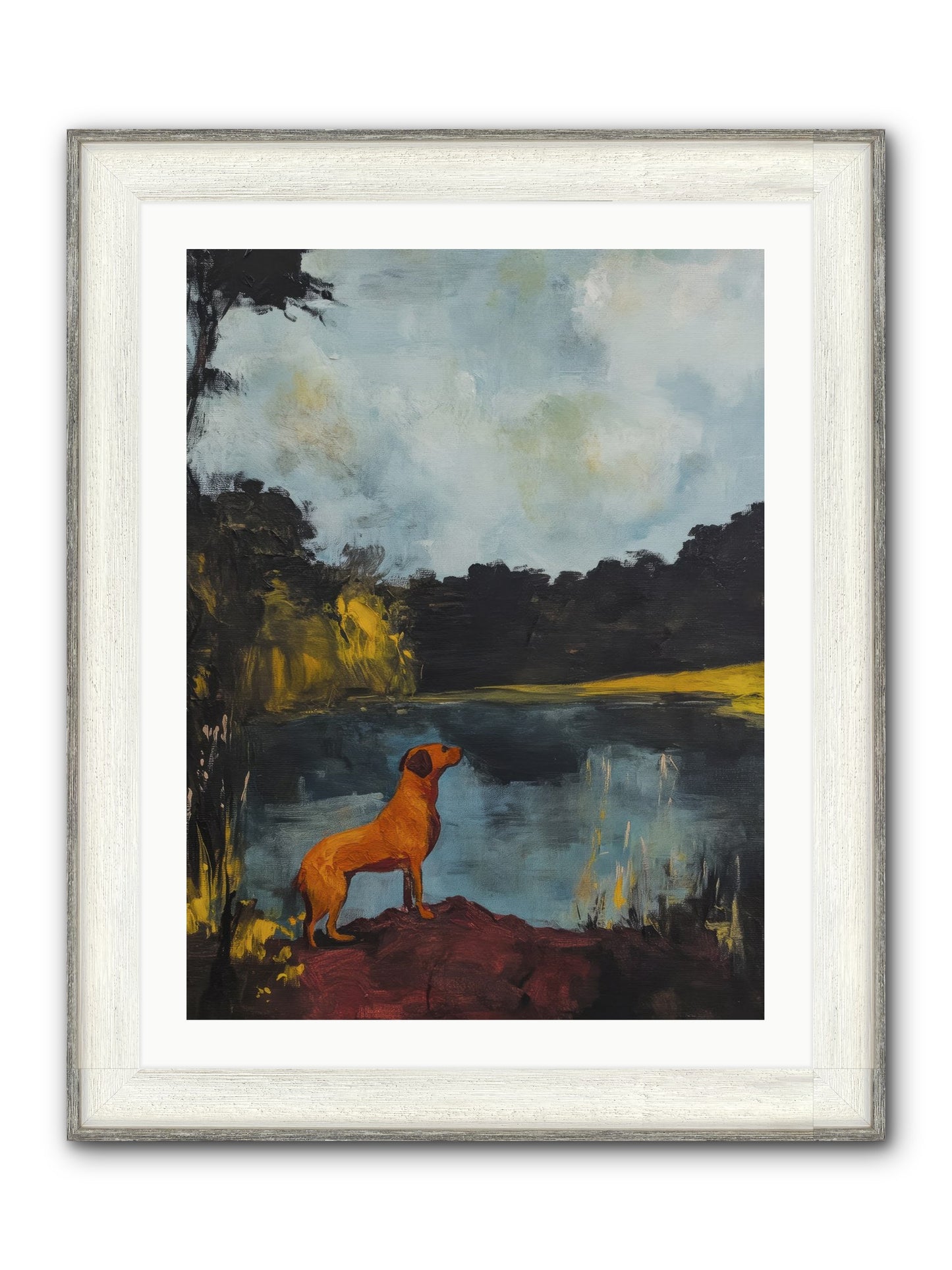 Ghost Walker Framed Print - Driftwood White 24x32