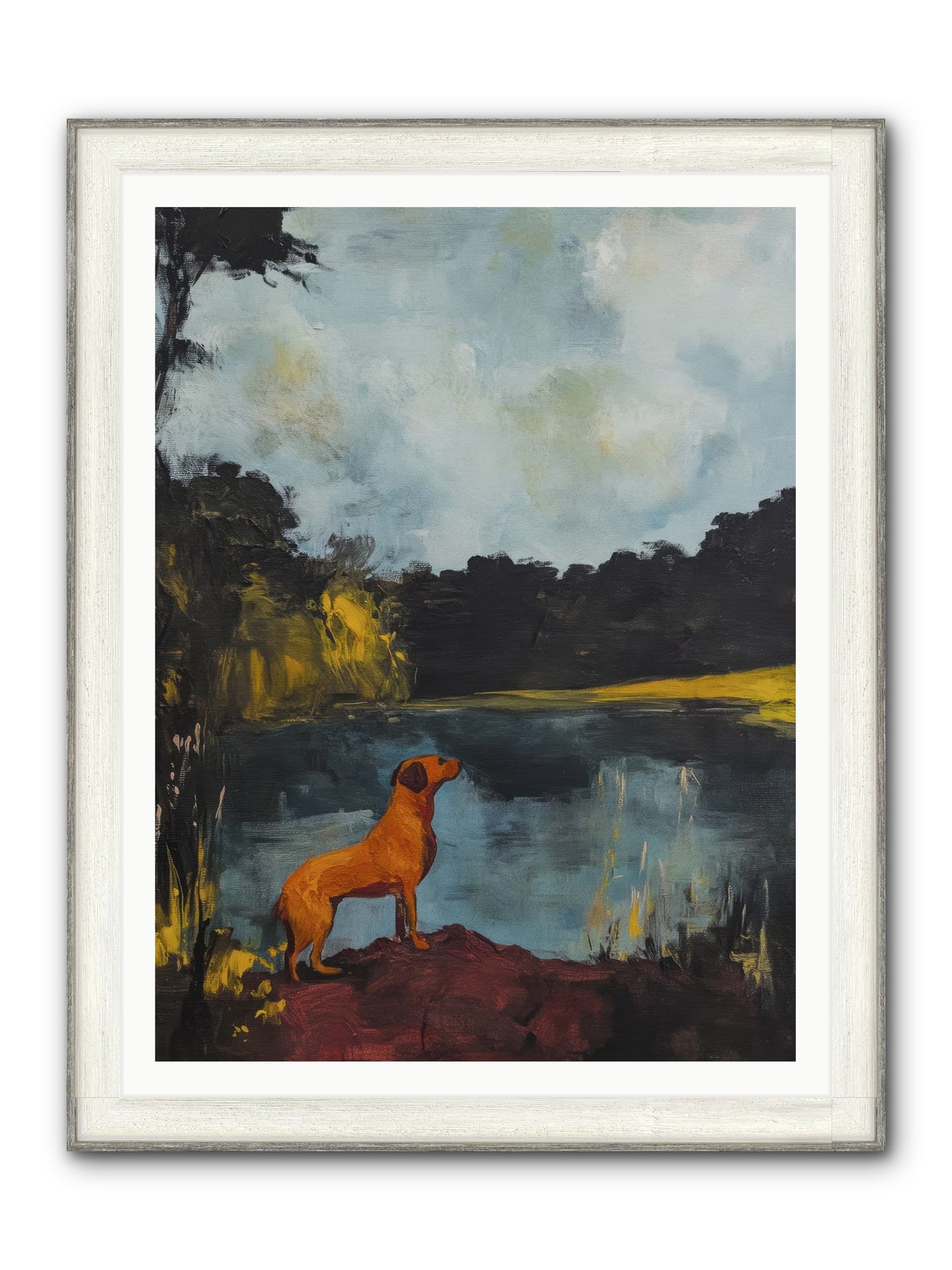 Ghost Walker Framed Print - Driftwood White 36x48