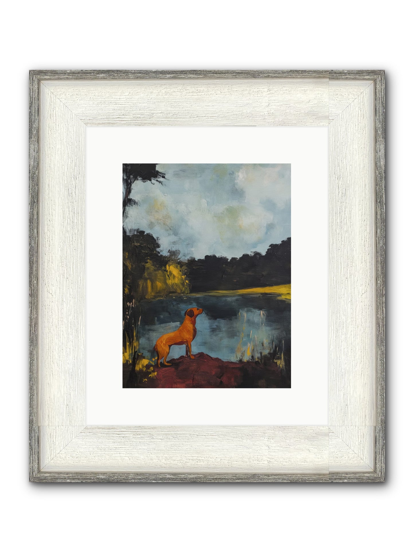 Ghost Walker Framed Print - Driftwood White 9x12
