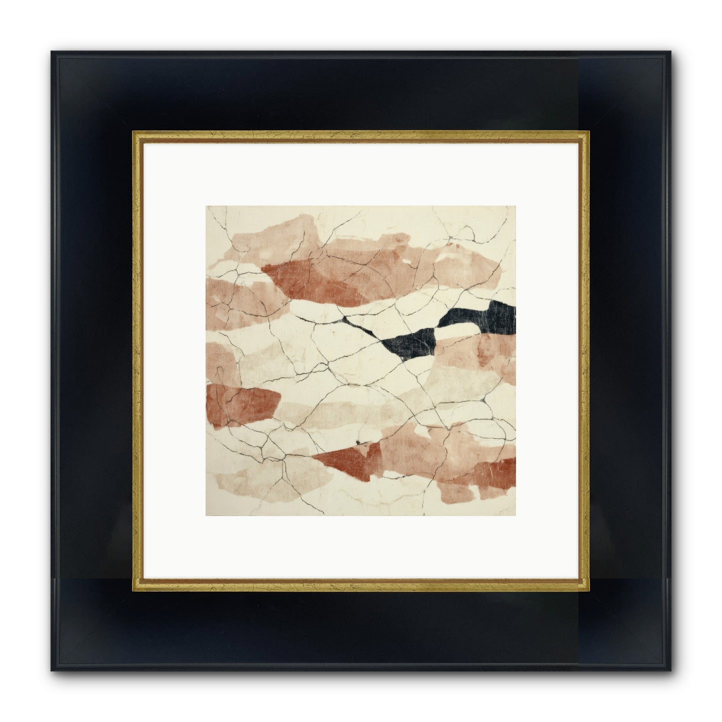 Gilded Ashes Framed Print - Wide Black w/Gold 10x10