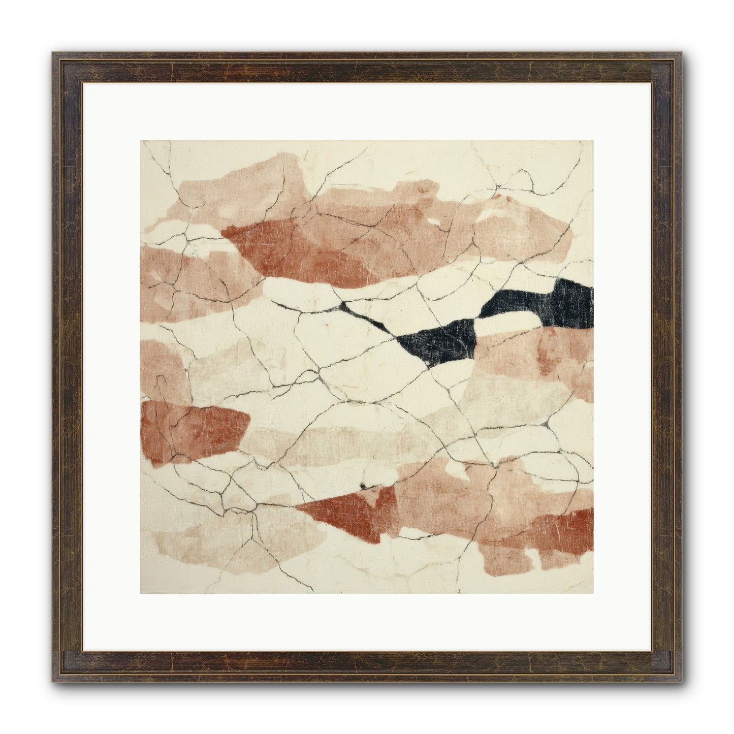 Gilded Ashes Framed Print - Slimwoods Black/Gold 16x16