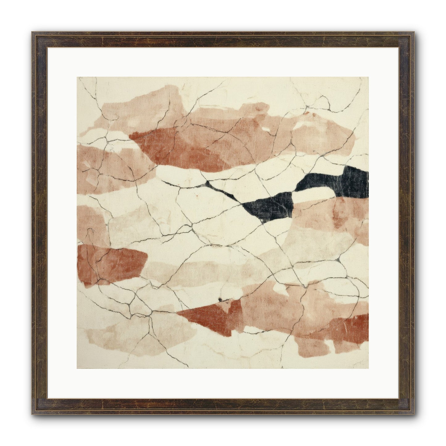 Gilded Ashes Framed Print - Slimwoods Black/Gold 20x20