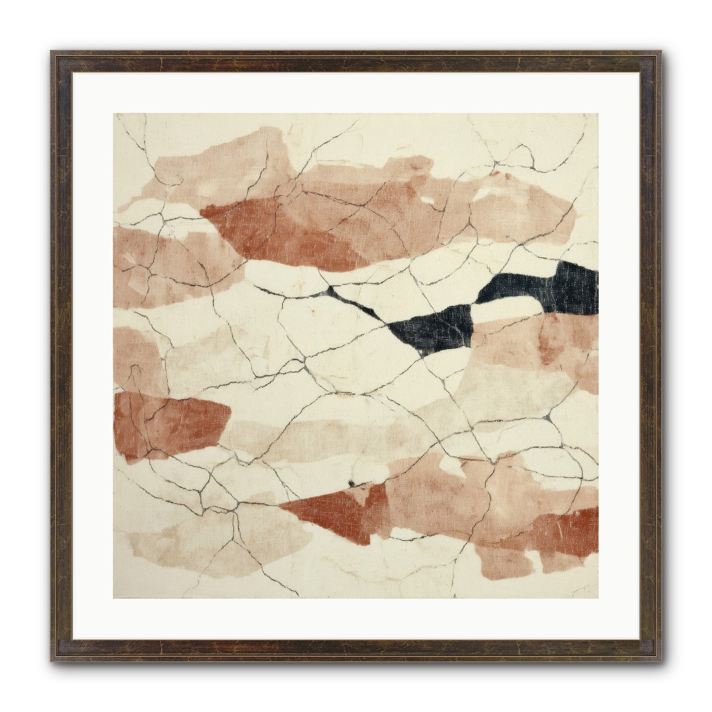 Gilded Ashes Framed Print - Slimwoods Black/Gold 24x24