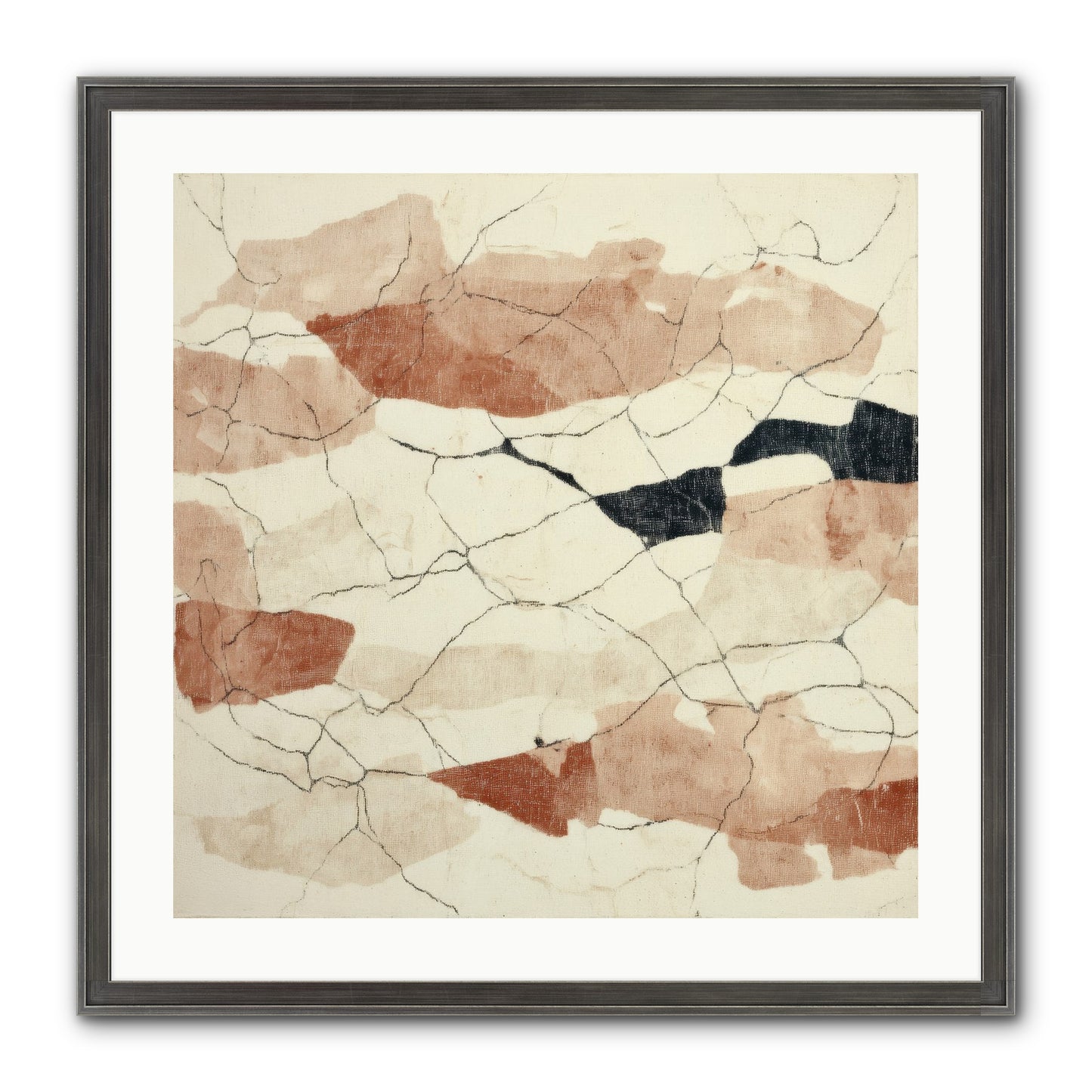 Gilded Ashes Framed Print - Slimwoods Black/Silver 24x24