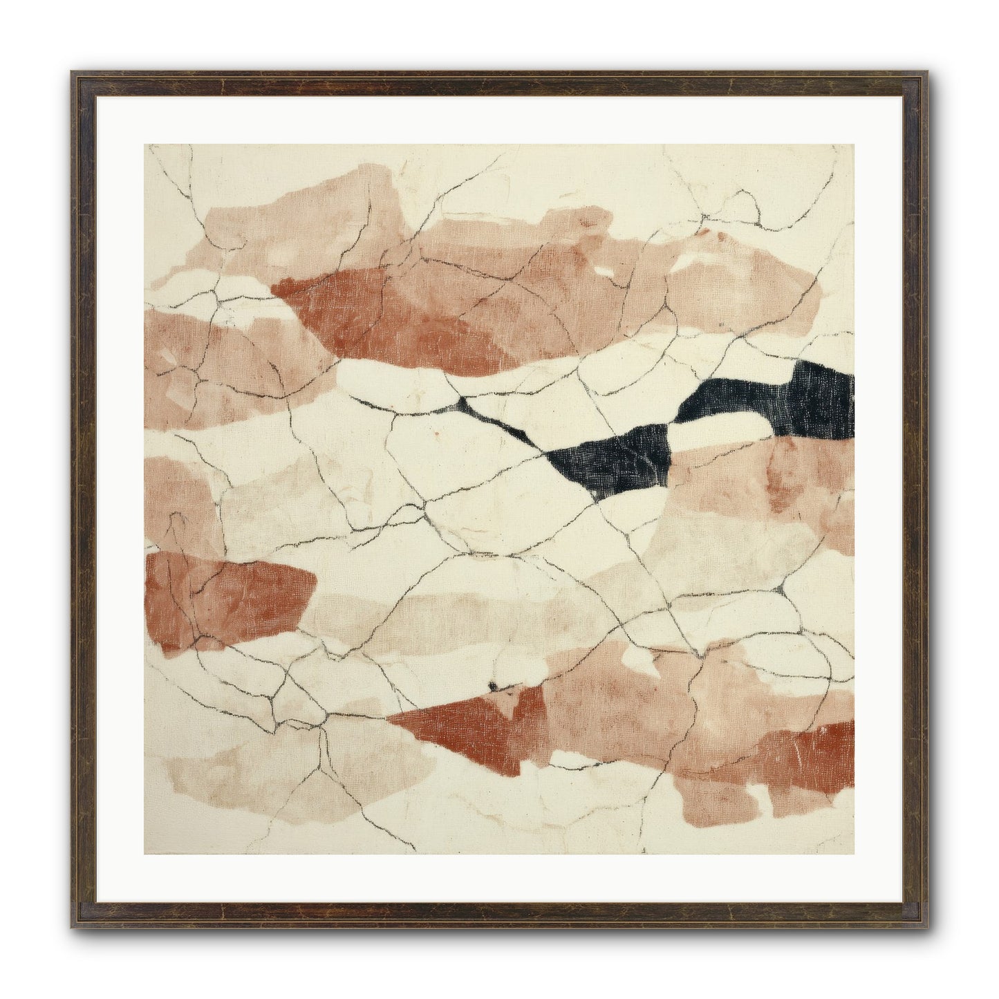 Gilded Ashes Framed Print - Slimwoods Black/Gold 30x30