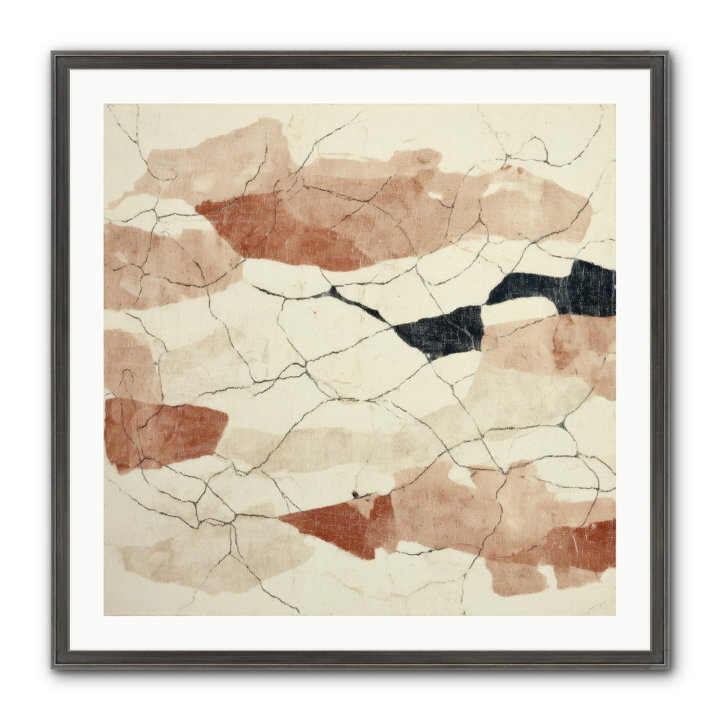 Gilded Ashes Framed Print - Slimwoods Black/Silver 30x30