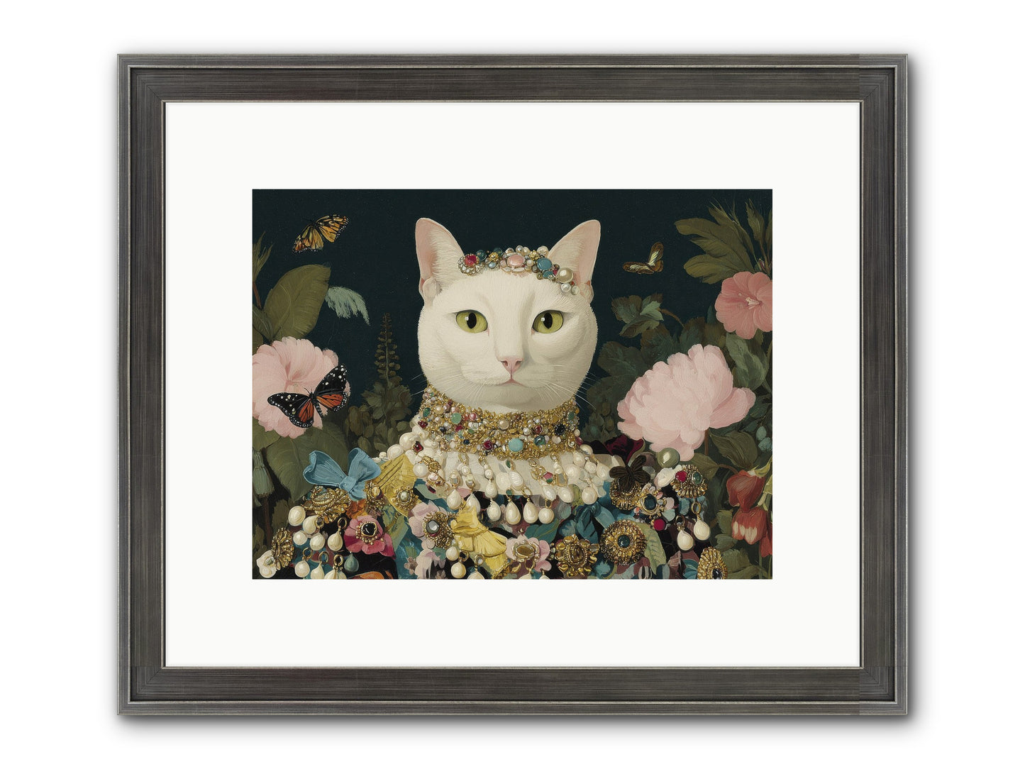 Gilded Daydream Framed Print - Slimwoods Black/Silver 12x9