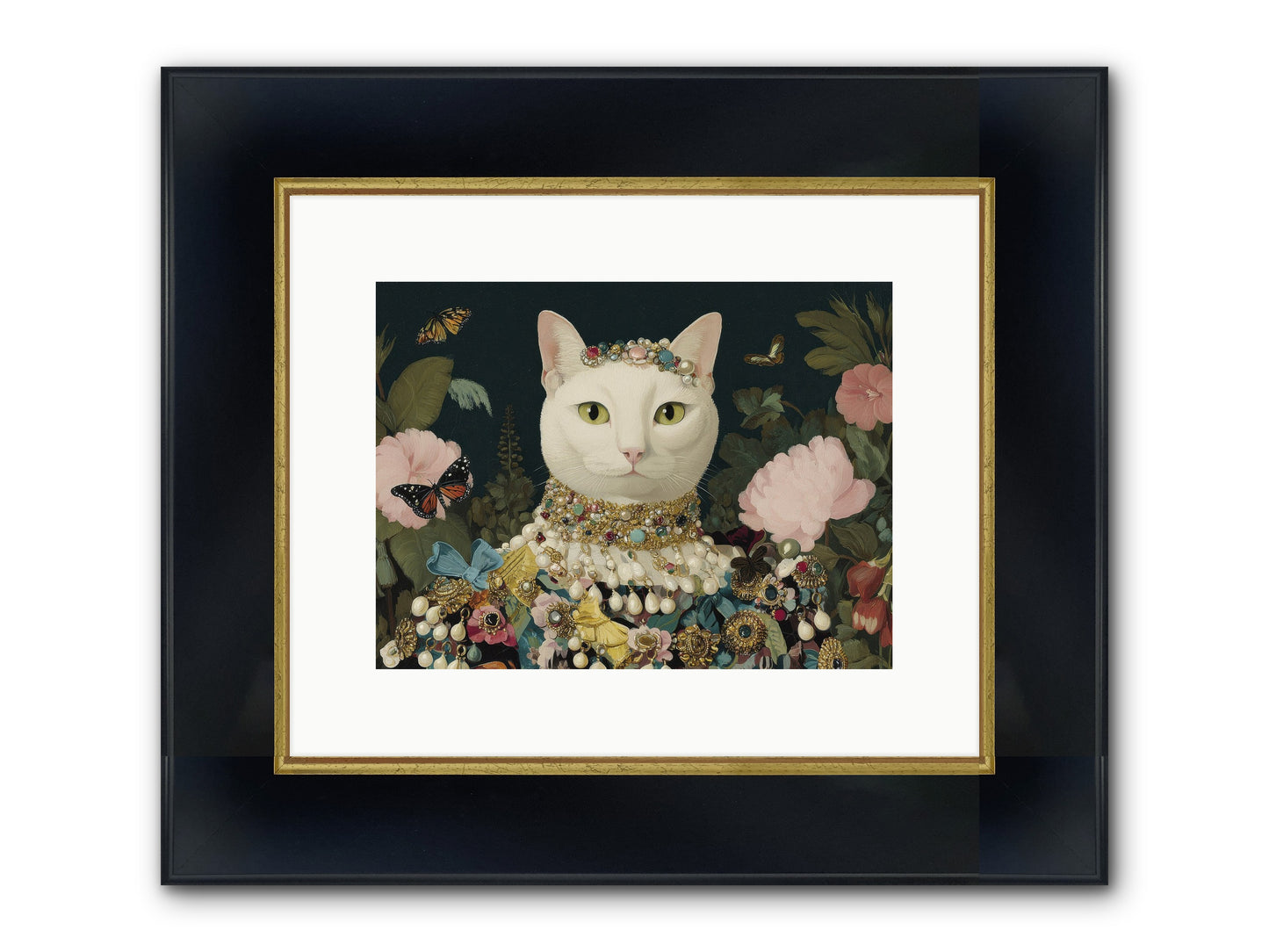 Gilded Daydream Framed Print - Wide Black w/Gold 12x9