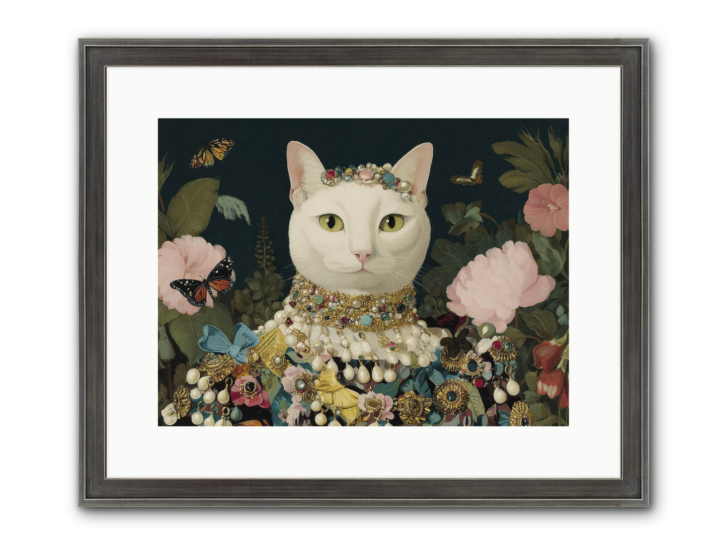 Gilded Daydream Framed Print - Slimwoods Black/Silver 16x12