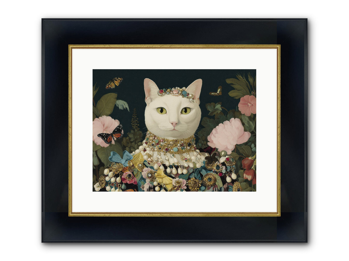 Gilded Daydream Framed Print - Wide Black w/Gold 16x12