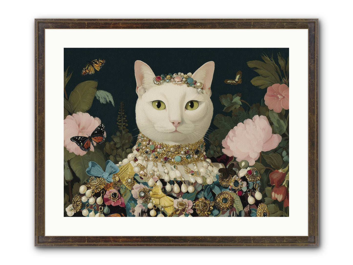 Gilded Daydream Framed Print - Slimwoods Black/Gold 24x18