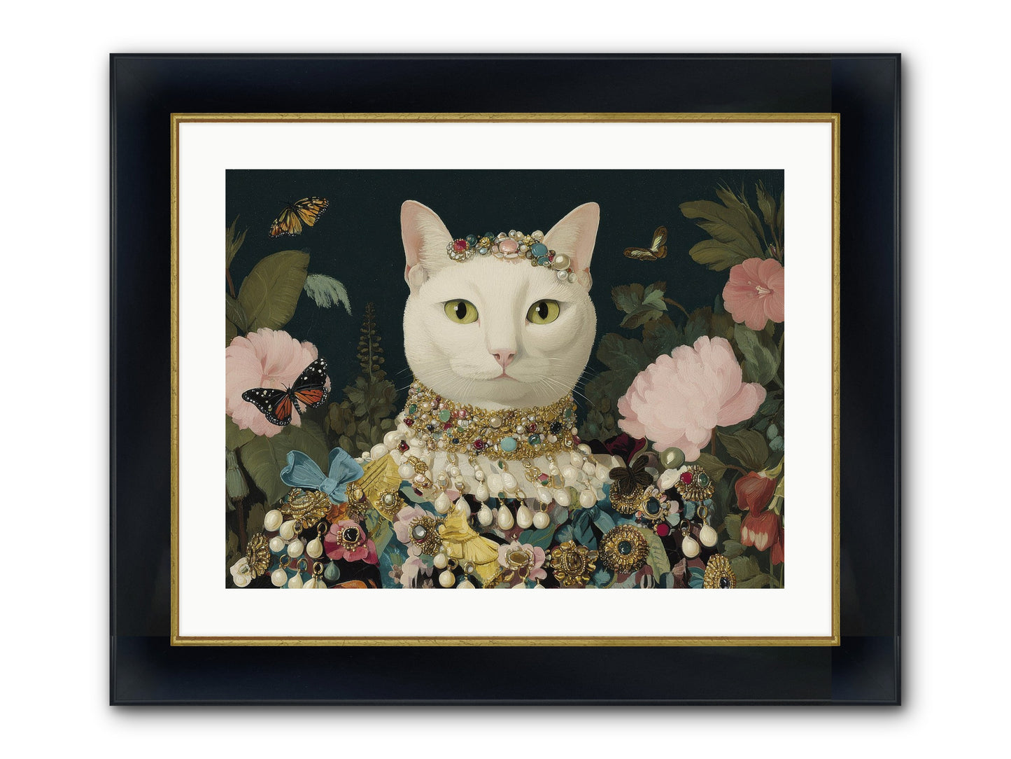 Gilded Daydream Framed Print - Wide Black w/Gold 24x18