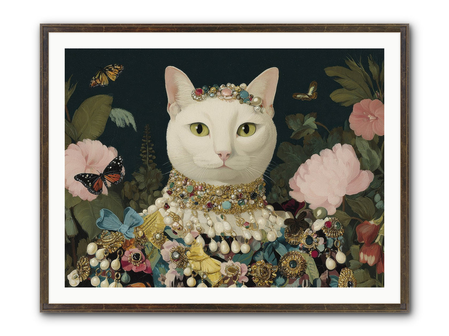 Gilded Daydream Framed Print - Slimwoods Black/Gold 40x30