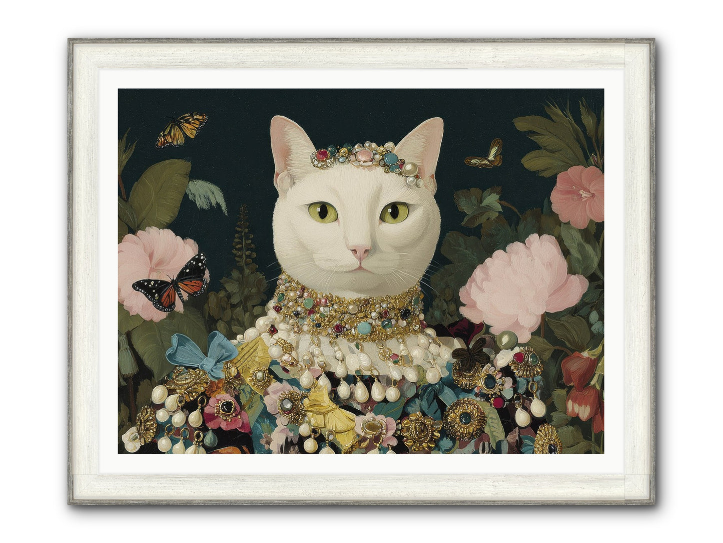Gilded Daydream Framed Print - Driftwood White 48x36