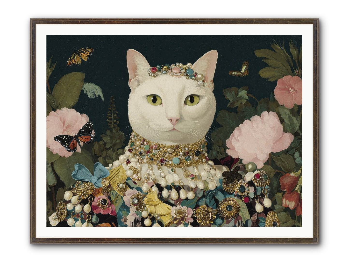 Gilded Daydream Framed Print - Slimwoods Black/Gold 48x36