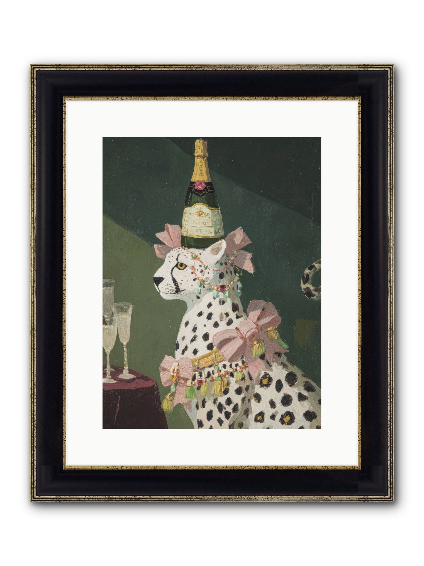 Gilded Enchantment No.1 Framed Print - Black & Gold 12x16