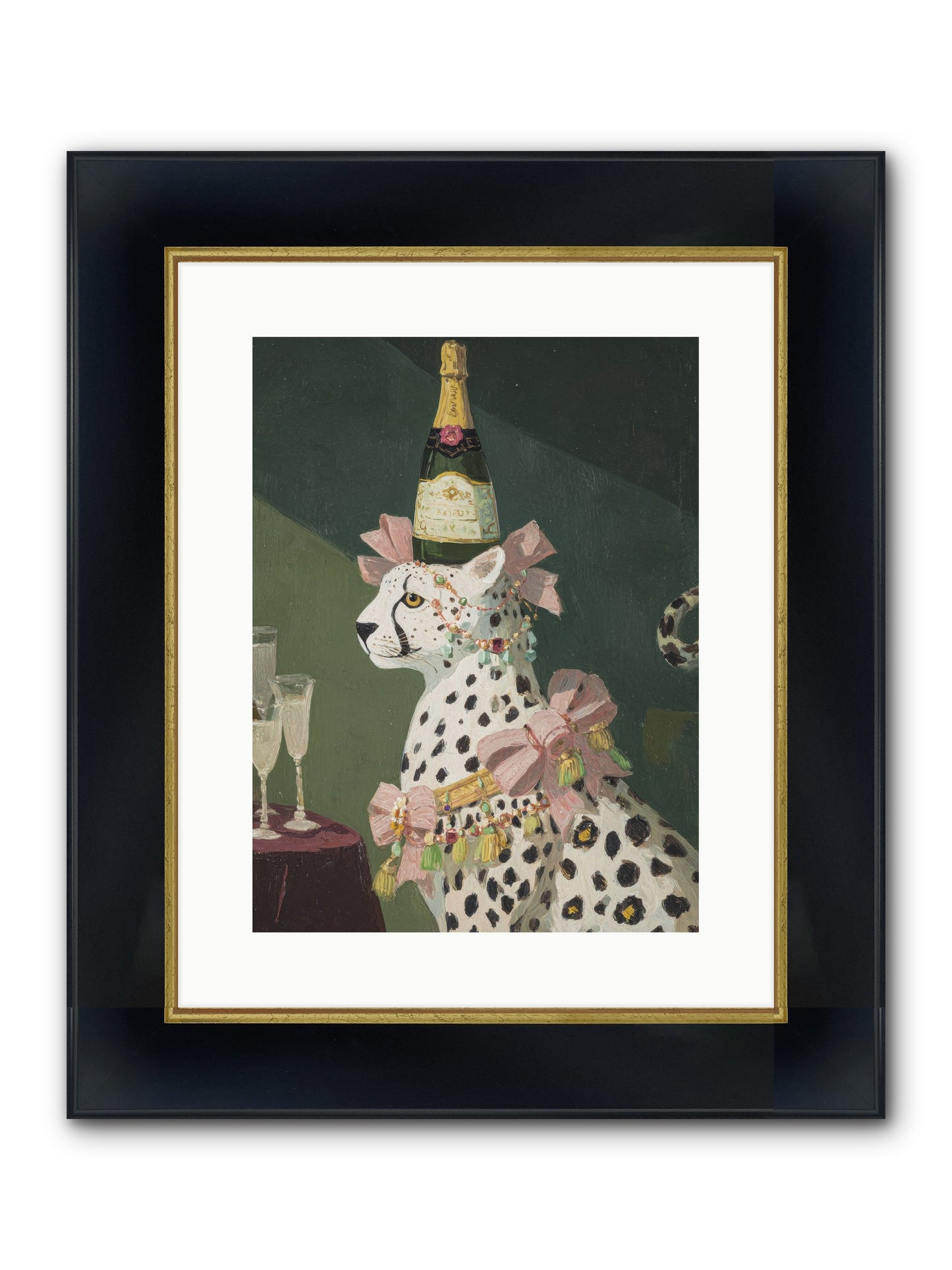 Gilded Enchantment No.1 Framed Print - Wide Black w/Gold 12x16