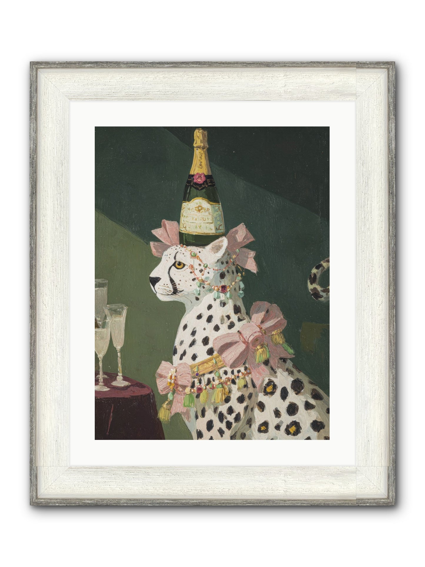 Gilded Enchantment No.1 Framed Print - Driftwood White 18x24