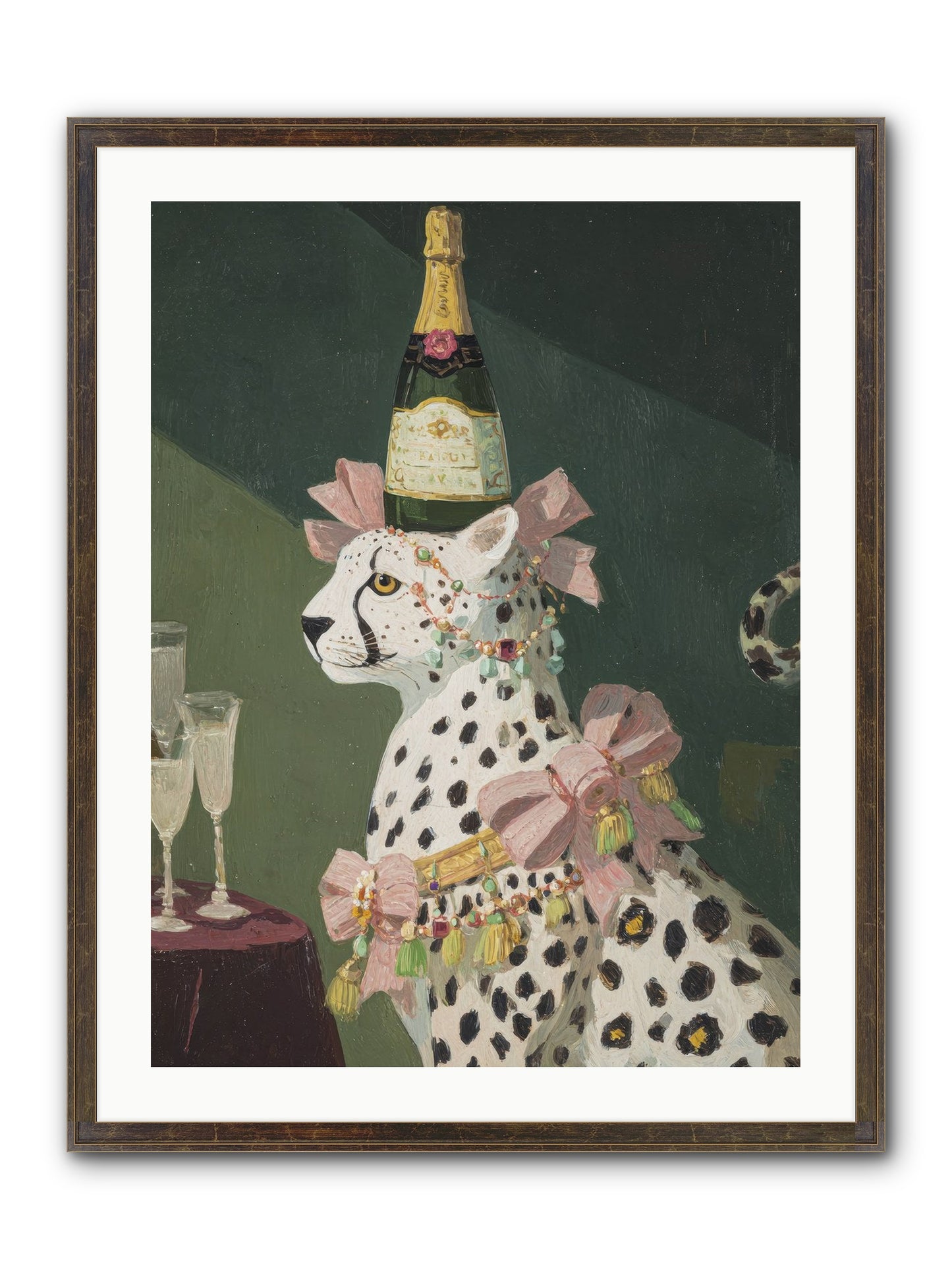Gilded Enchantment No.1 Framed Print - Slimwoods Black/Gold 24x32