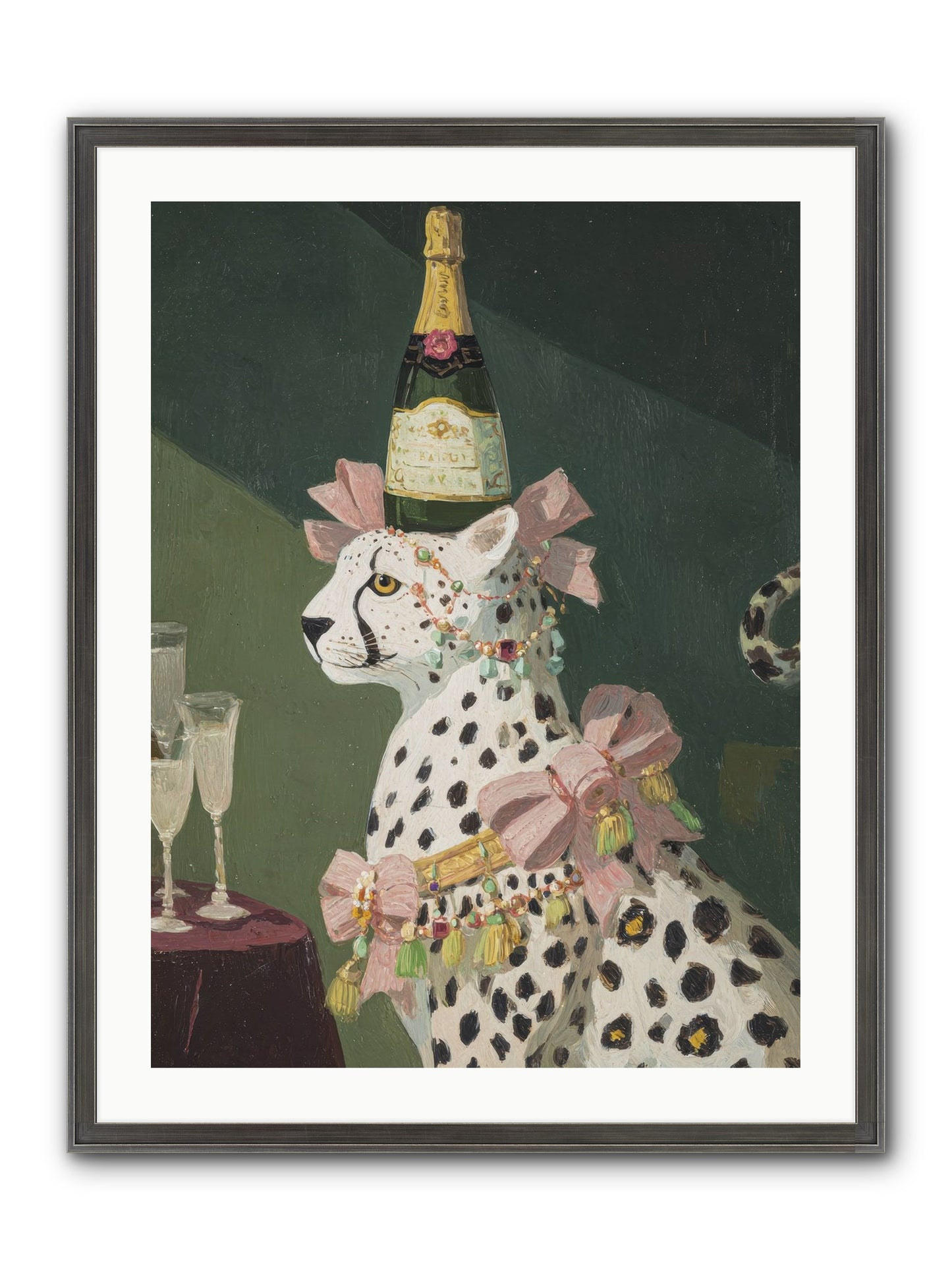 Gilded Enchantment No.1 Framed Print - Slimwoods Black/Silver 24x32