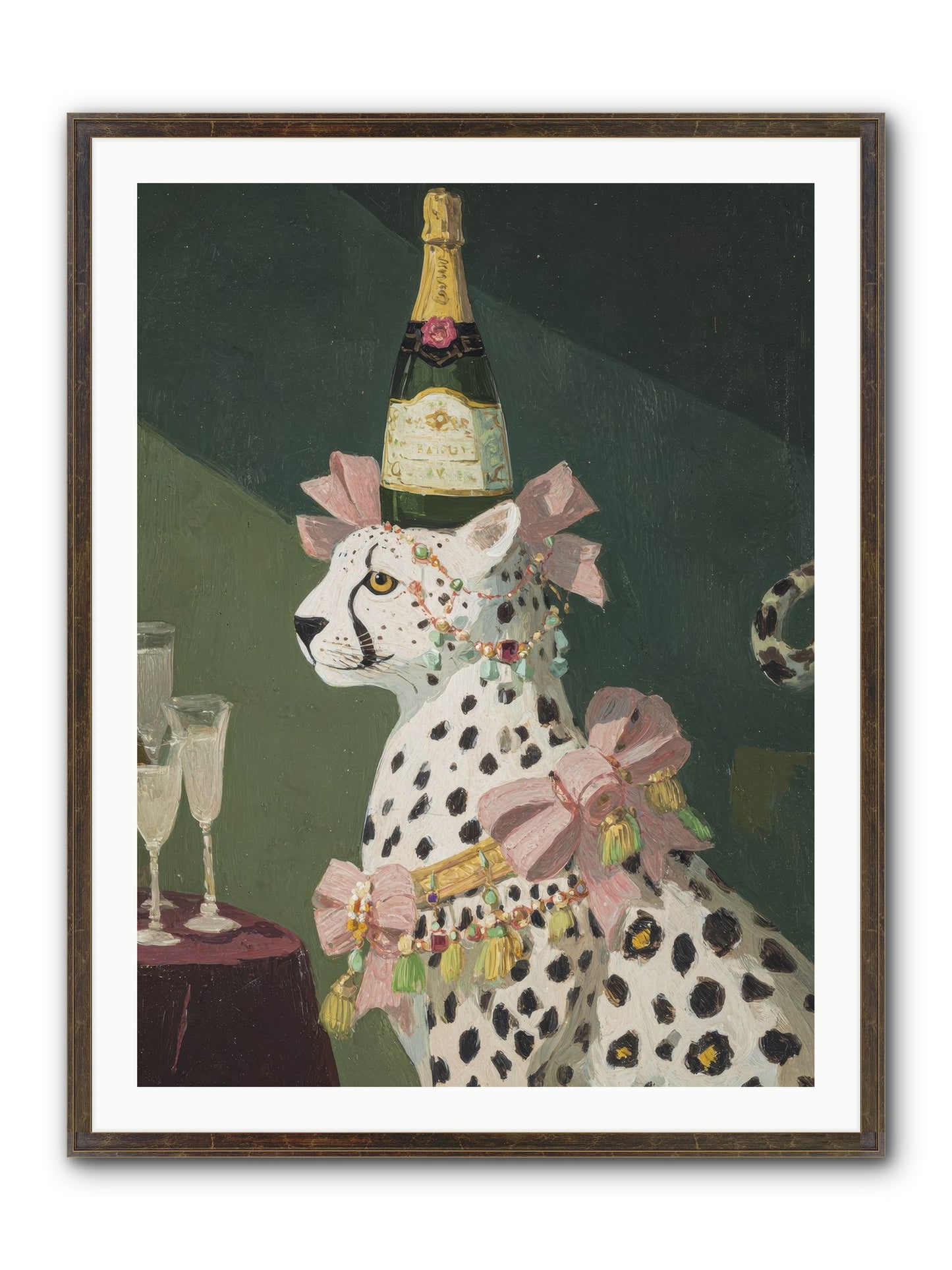Gilded Enchantment No.1 Framed Print - Slimwoods Black/Gold 30x40