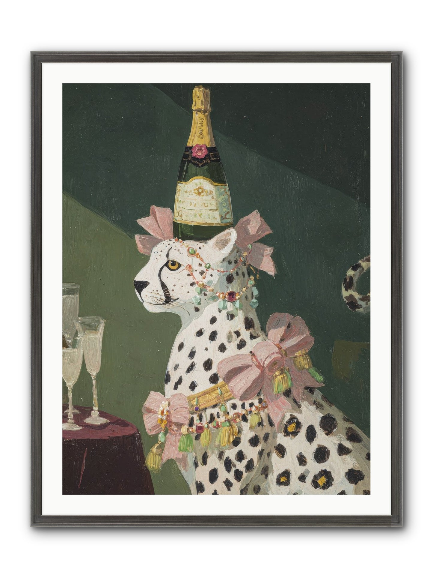 Gilded Enchantment No.1 Framed Print - Slimwoods Black/Silver 30x40
