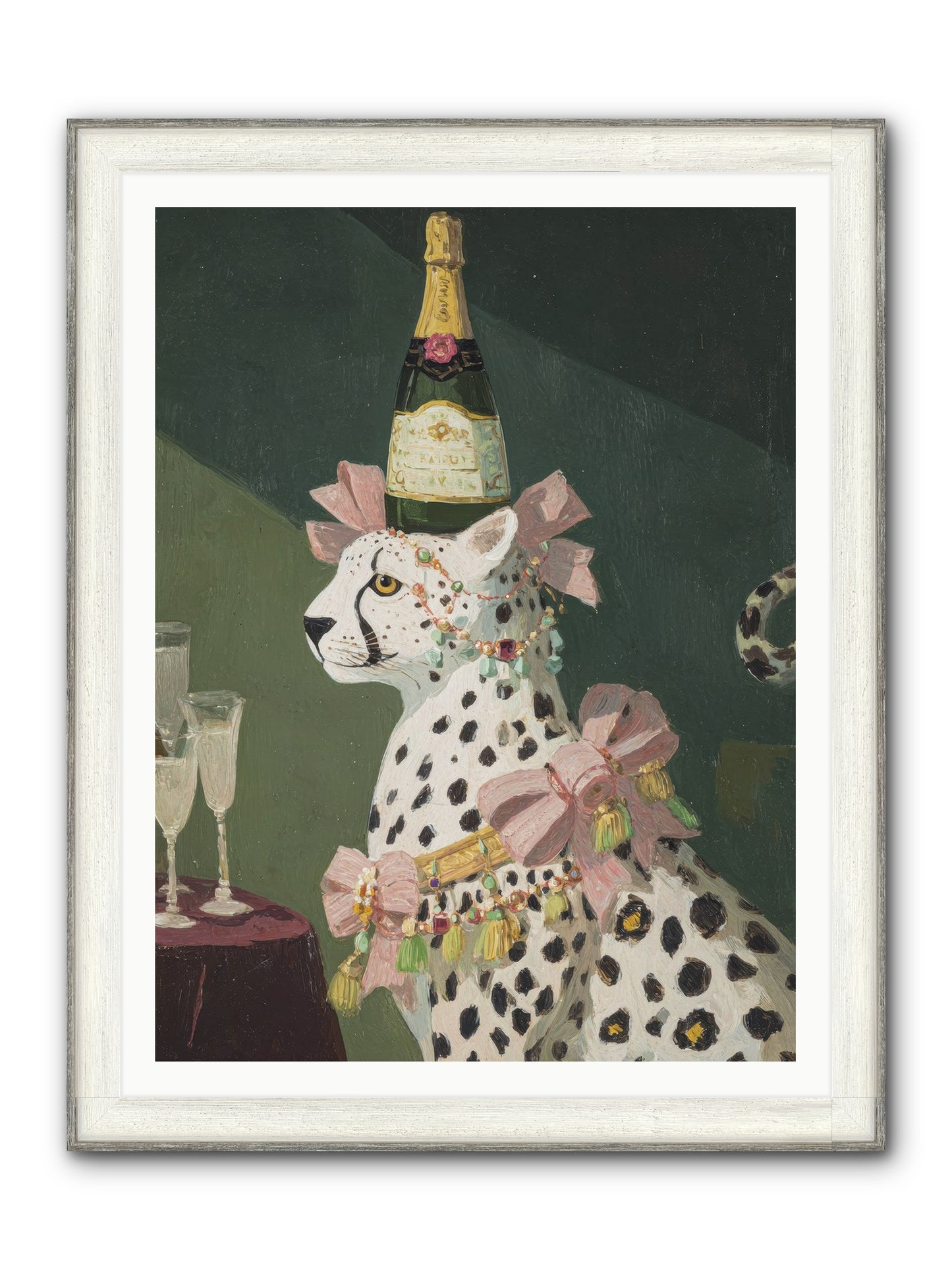 Gilded Enchantment No.1 Framed Print - Driftwood White 36x48