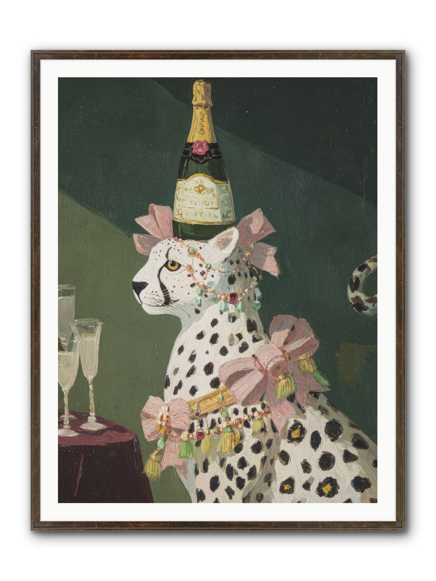 Gilded Enchantment No.1 Framed Print - Slimwoods Black/Gold 36x48