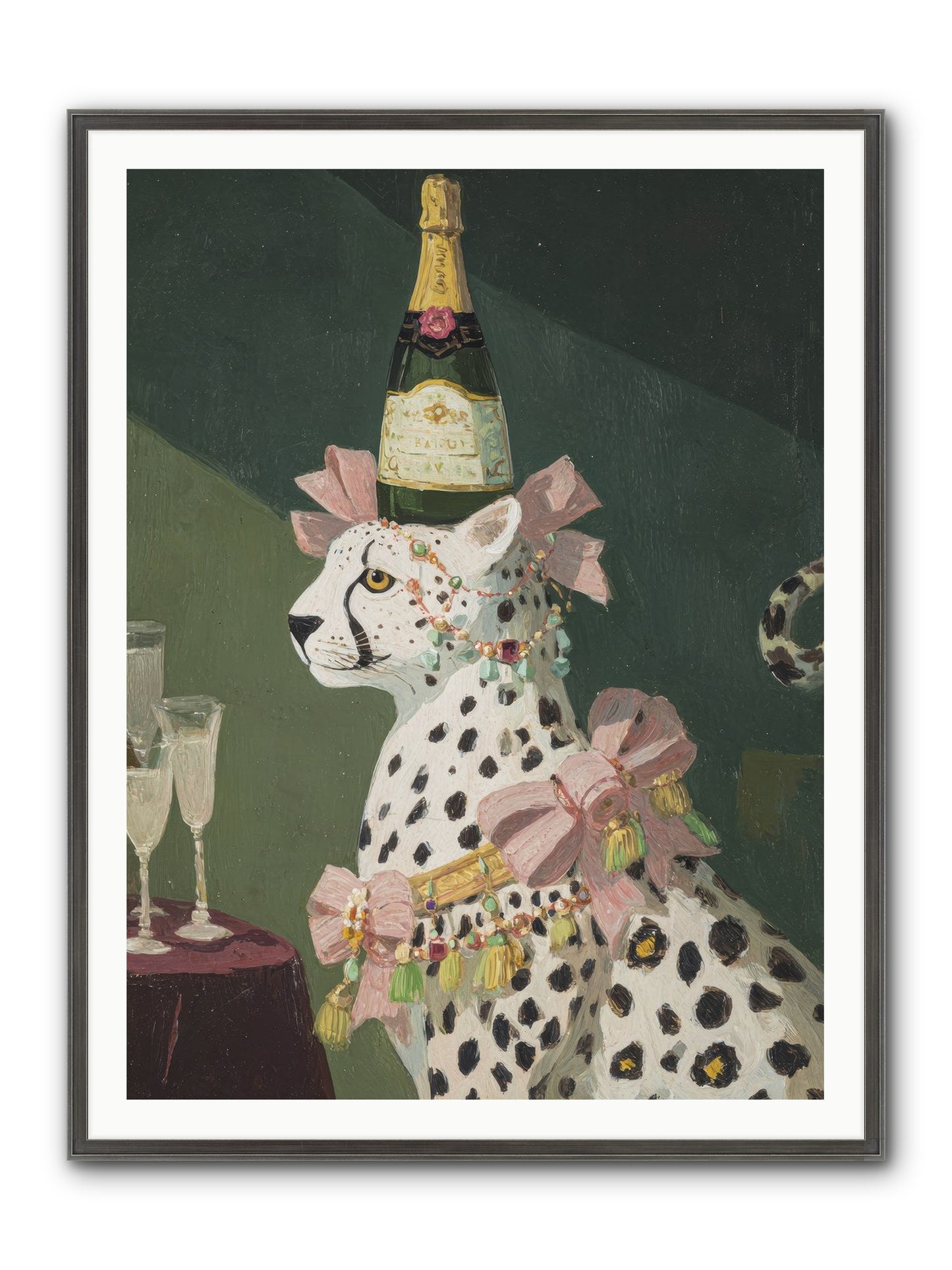 Gilded Enchantment No.1 Framed Print - Slimwoods Black/Silver 36x48