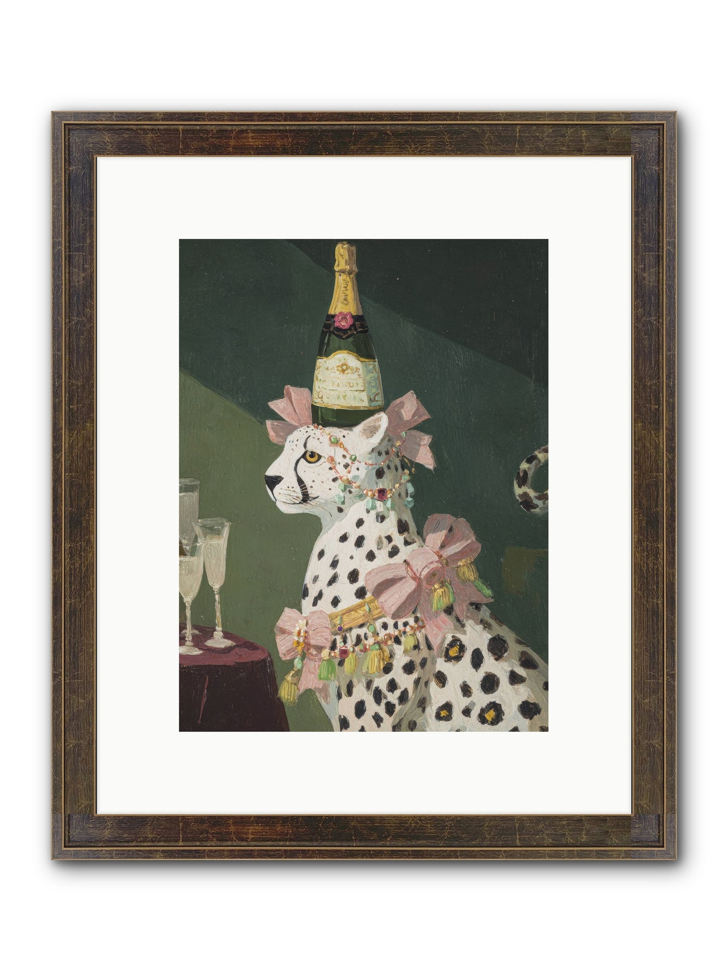 Gilded Enchantment No.1 Framed Print - Slimwoods Black/Gold 9x12