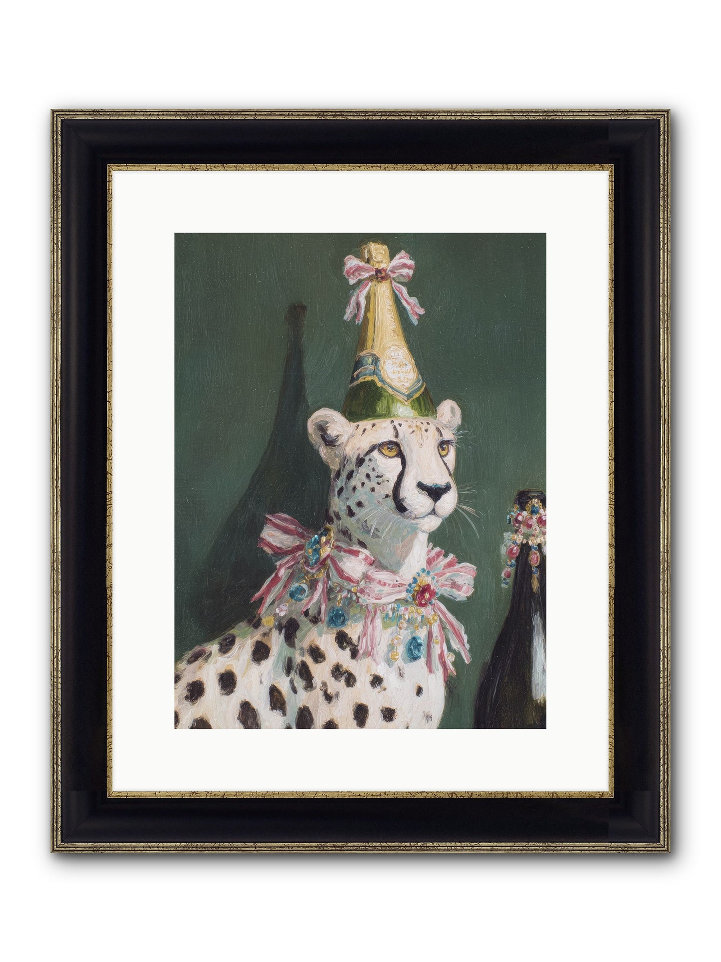 Gilded Enchantment No.2 Framed Print - Black & Gold 12x16