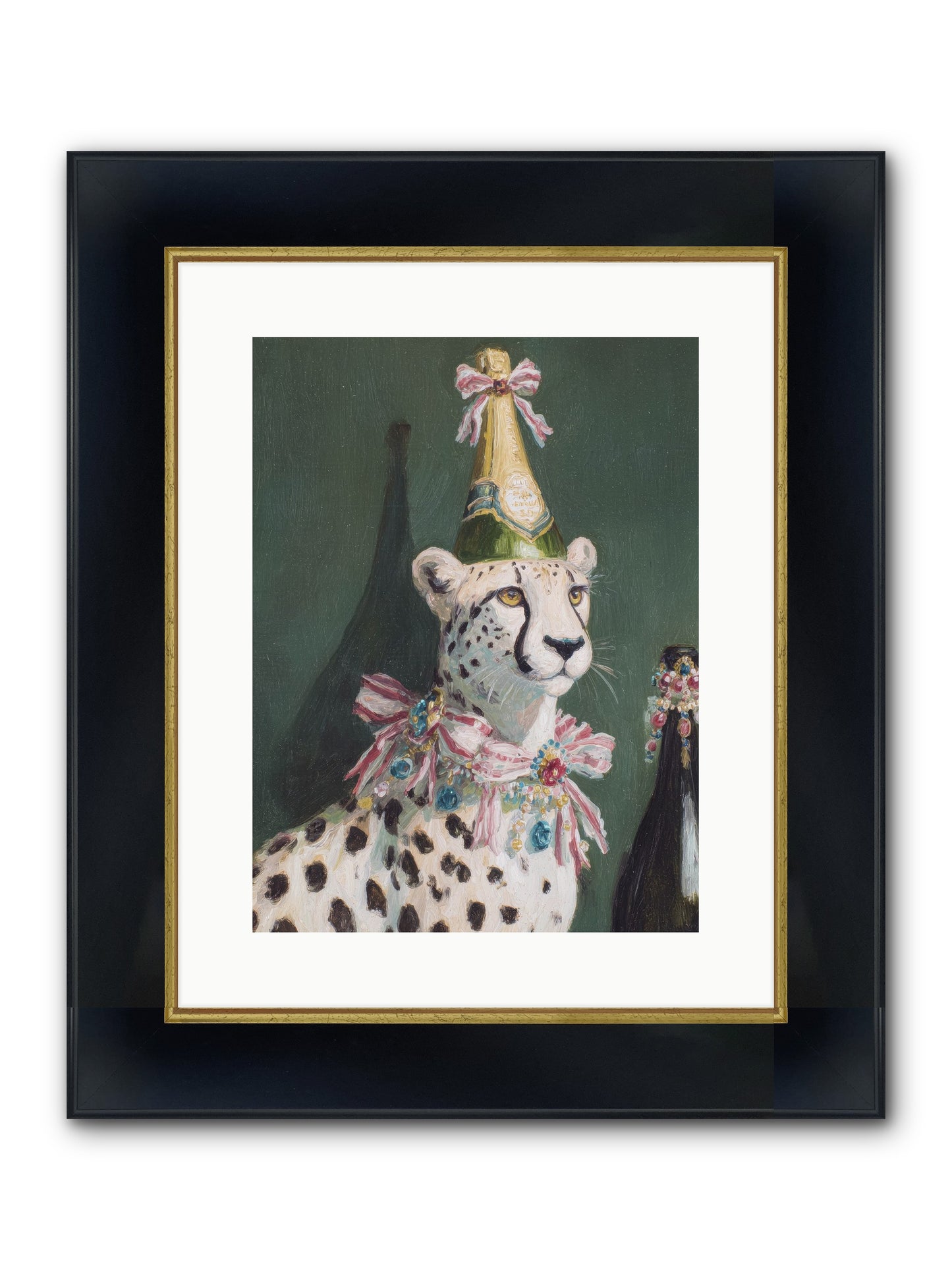 Gilded Enchantment No.2 Framed Print - Wide Black w/Gold 12x16
