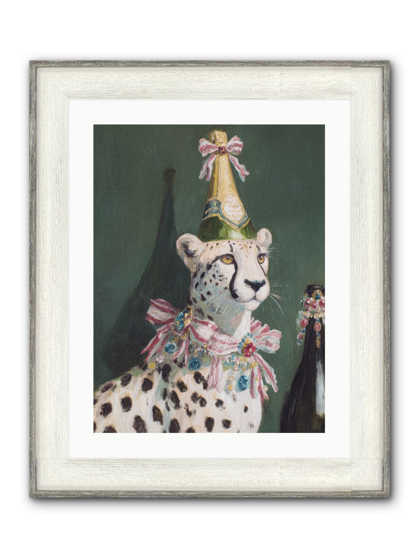 Gilded Enchantment No.2 Framed Print - Driftwood White 18x24