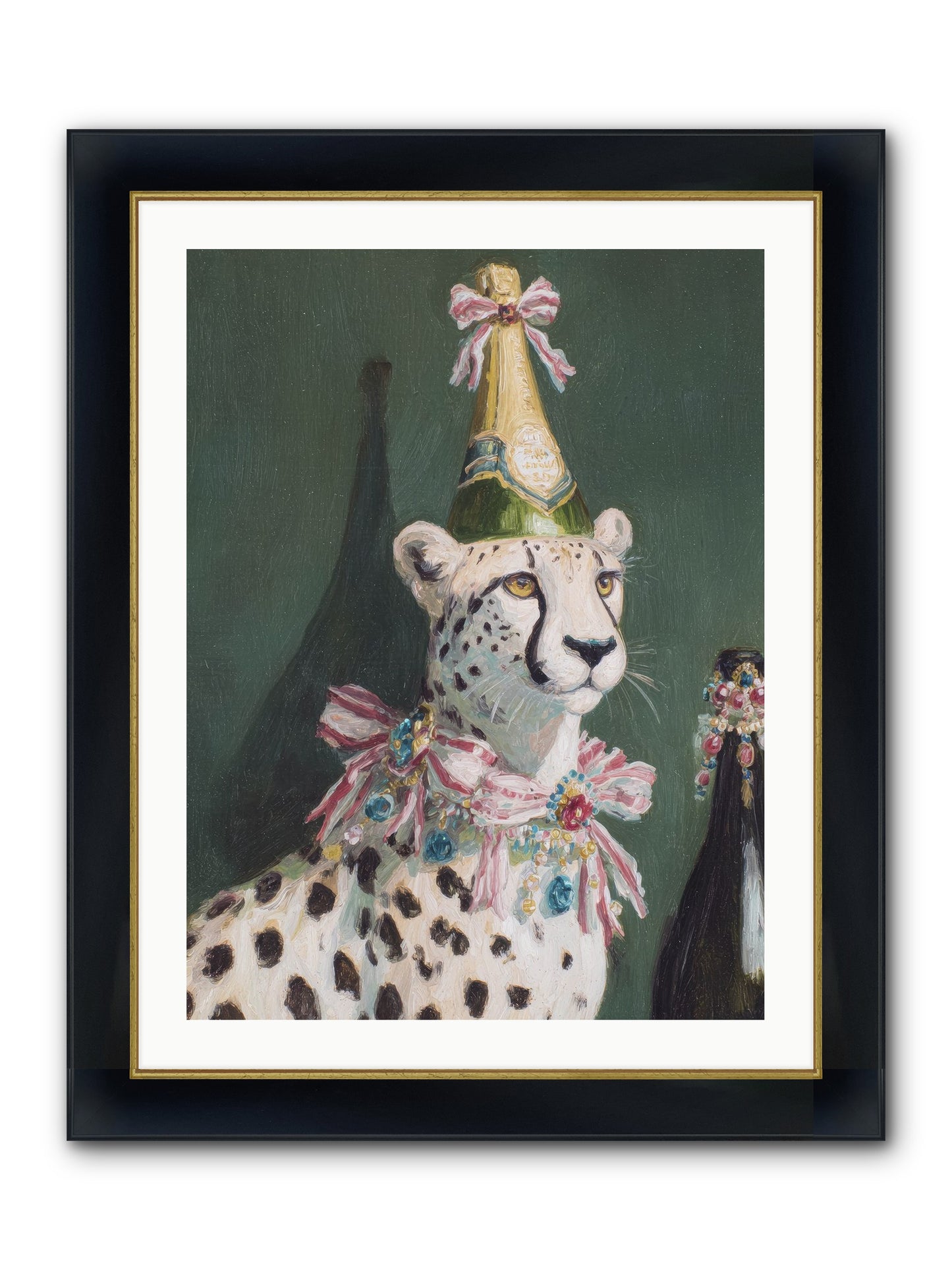 Gilded Enchantment No.2 Framed Print - Wide Black w/Gold 24x32