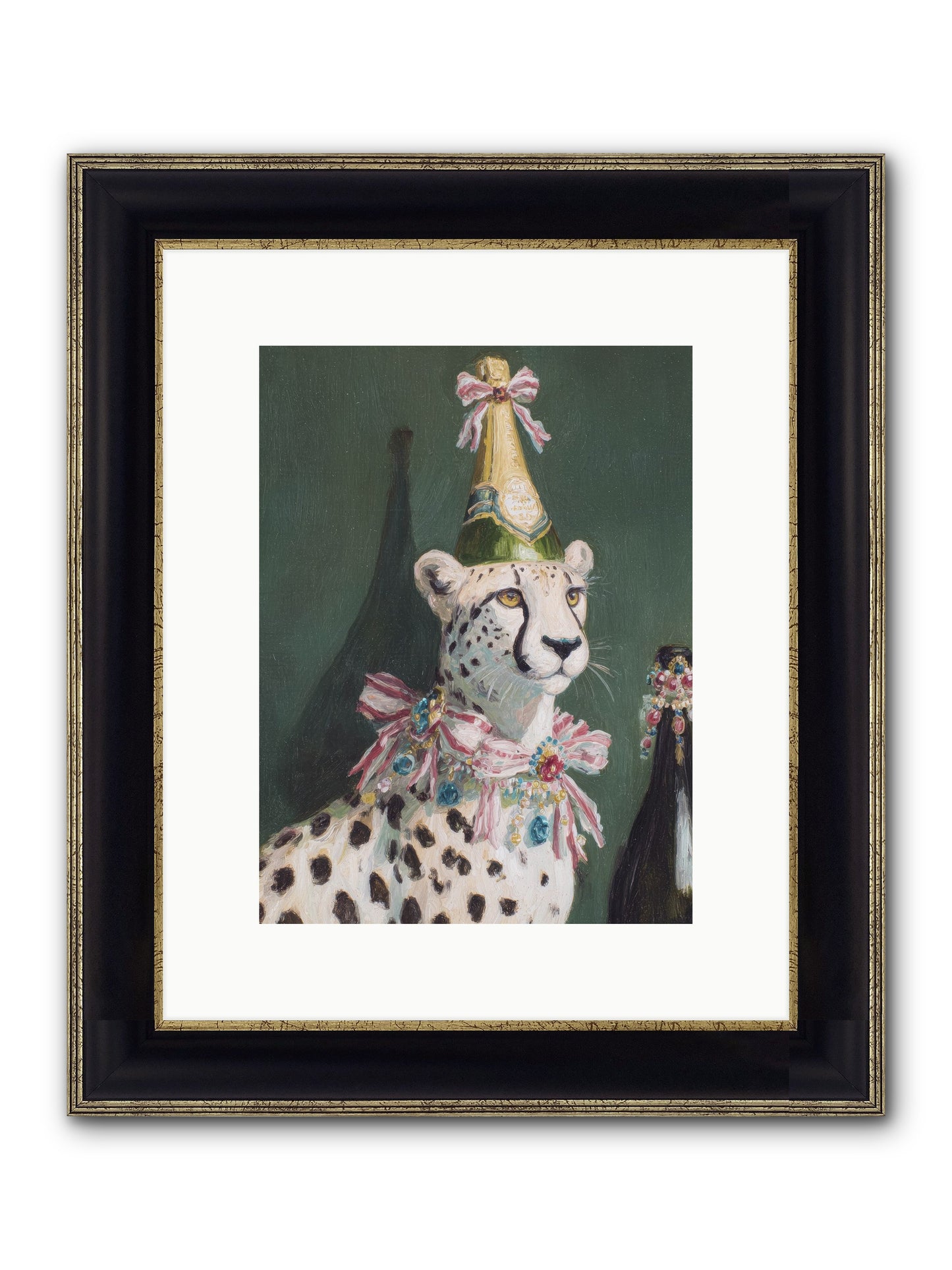 Gilded Enchantment No.2 Framed Print - Black & Gold 9x12
