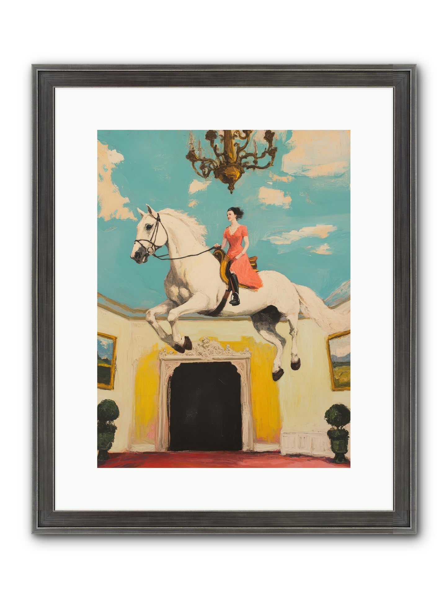 Gilded Rooms Tell Tales Framed Print - Slimwoods Black/Silver 12x16