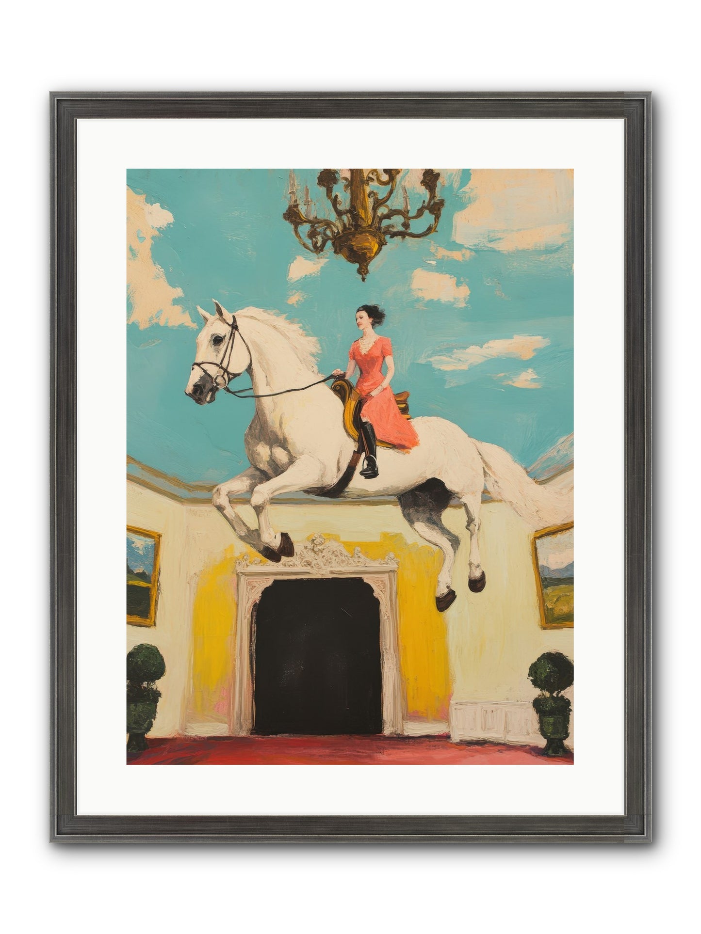 Gilded Rooms Tell Tales Framed Print - Slimwoods Black/Silver 18x24
