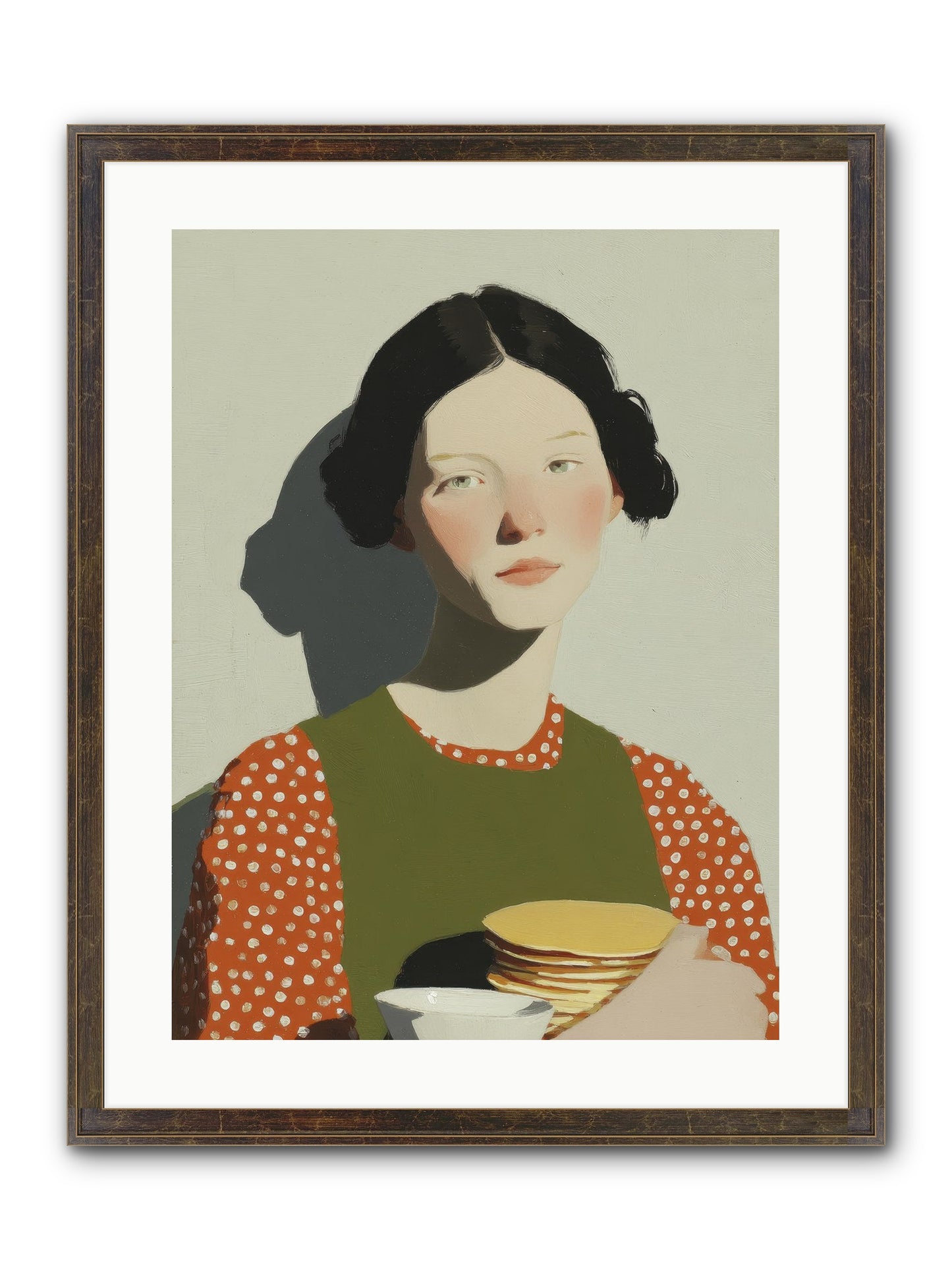 Gilded Stillness Framed Print - Slimwoods Black/Gold 18x24