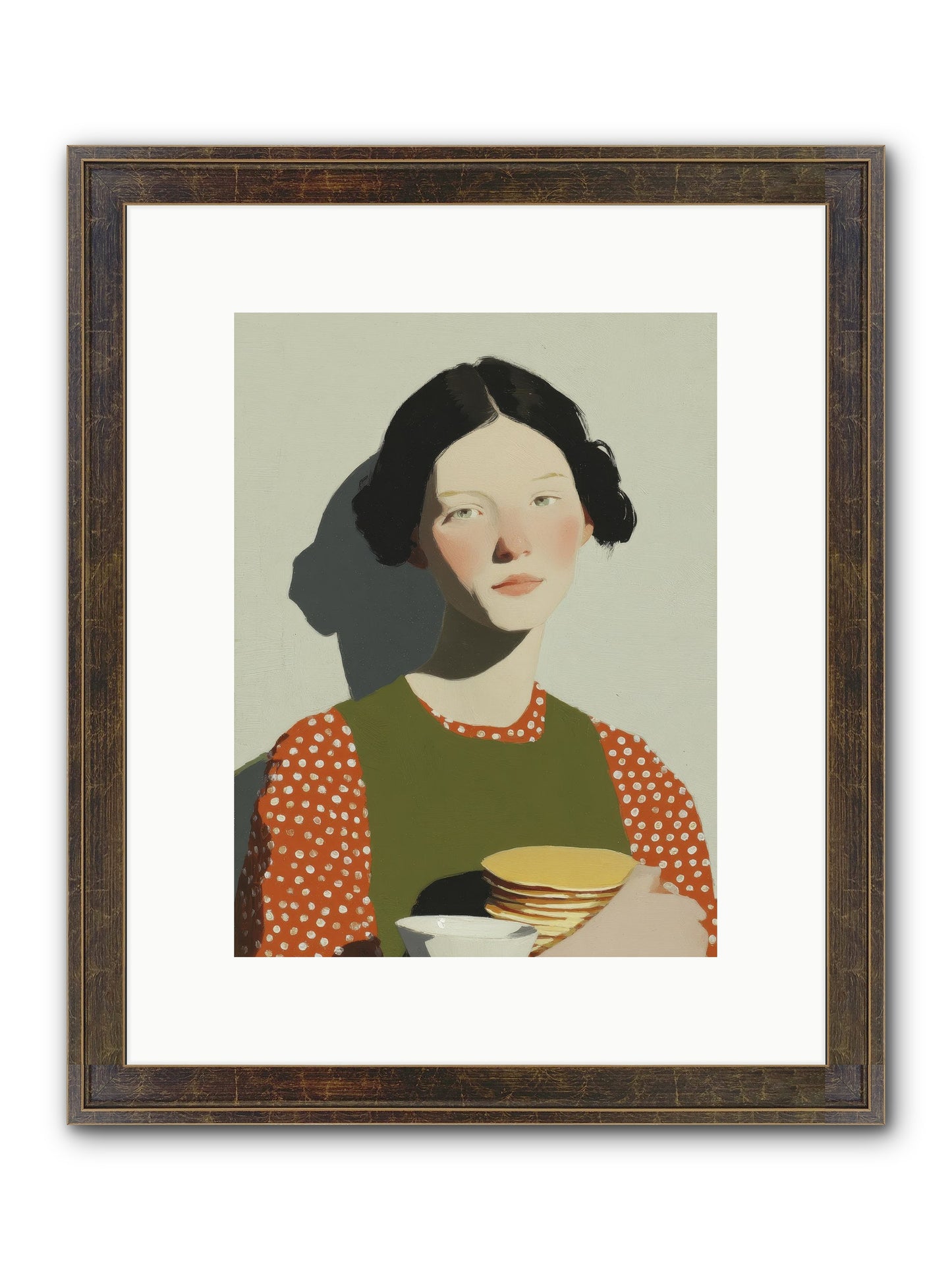 Gilded Stillness Framed Print - Slimwoods Black/Gold 9x12