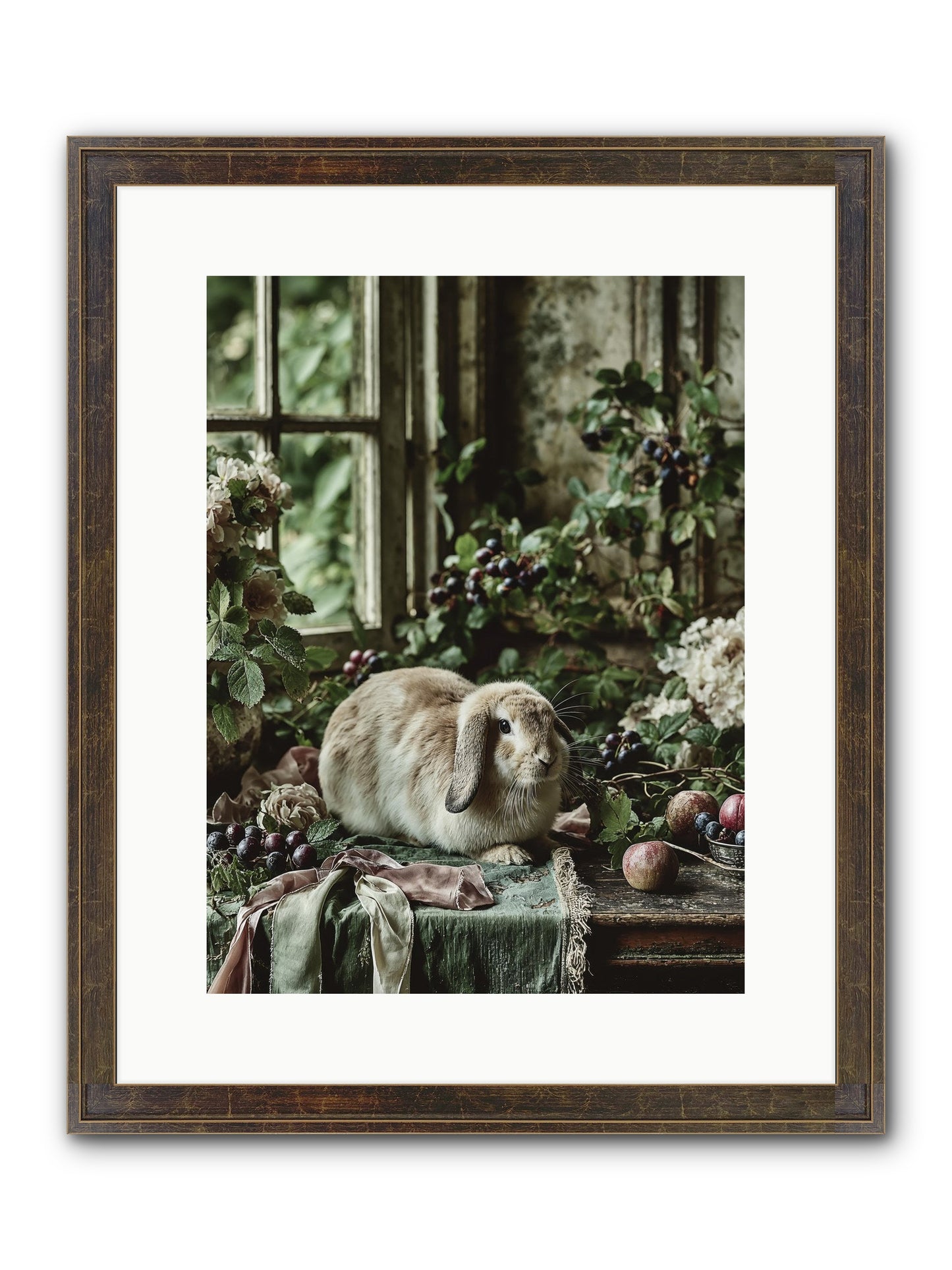 Giverny Framed Print - Slimwoods Black/Gold 12x16