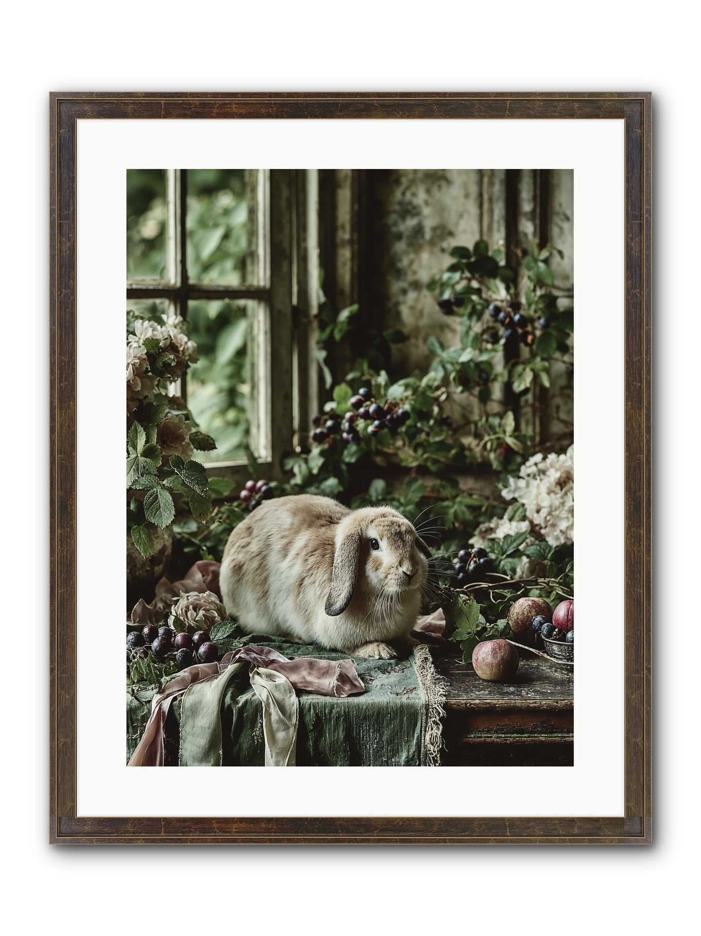 Giverny Framed Print - Slimwoods Black/Gold 18x24