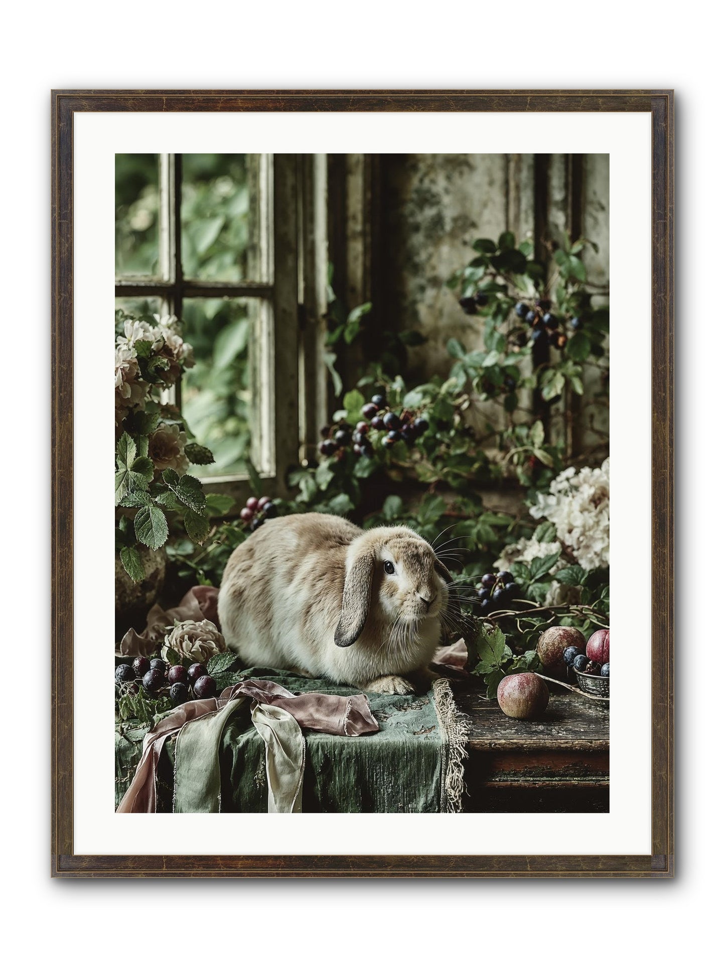 Giverny Framed Print - Slimwoods Black/Gold 24x32