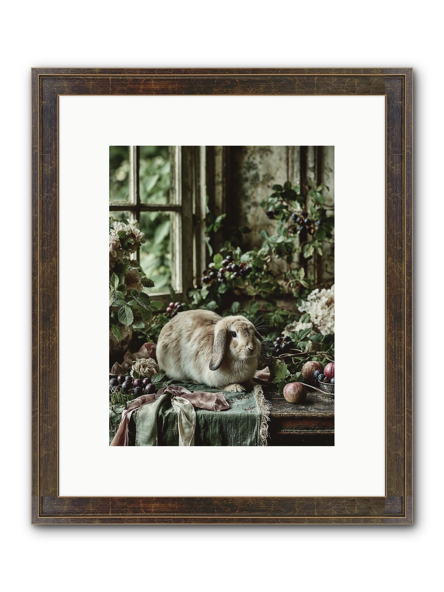 Giverny Framed Print - Slimwoods Black/Gold 9x12
