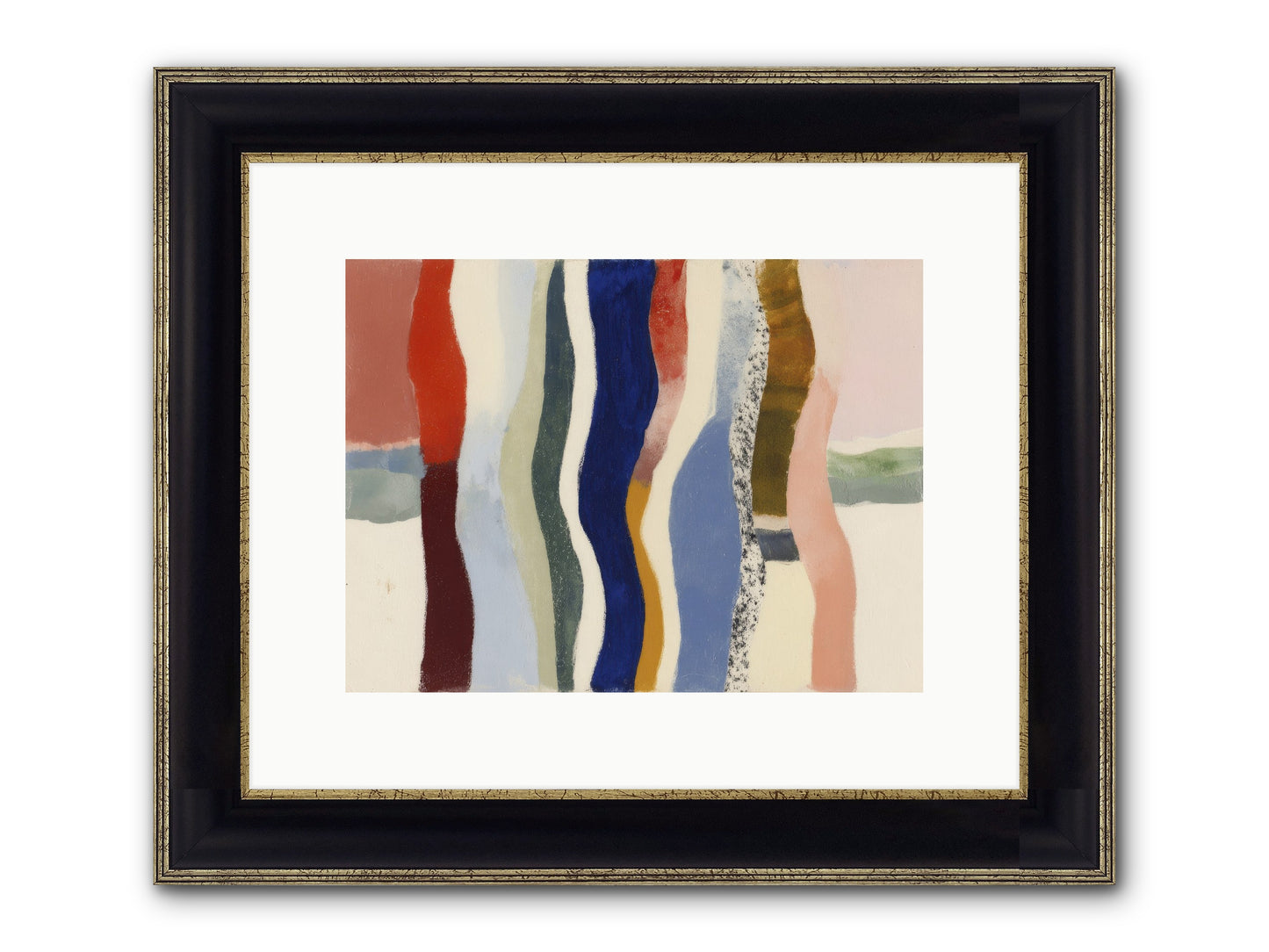 Glance Framed Print - Black & Gold 12x9