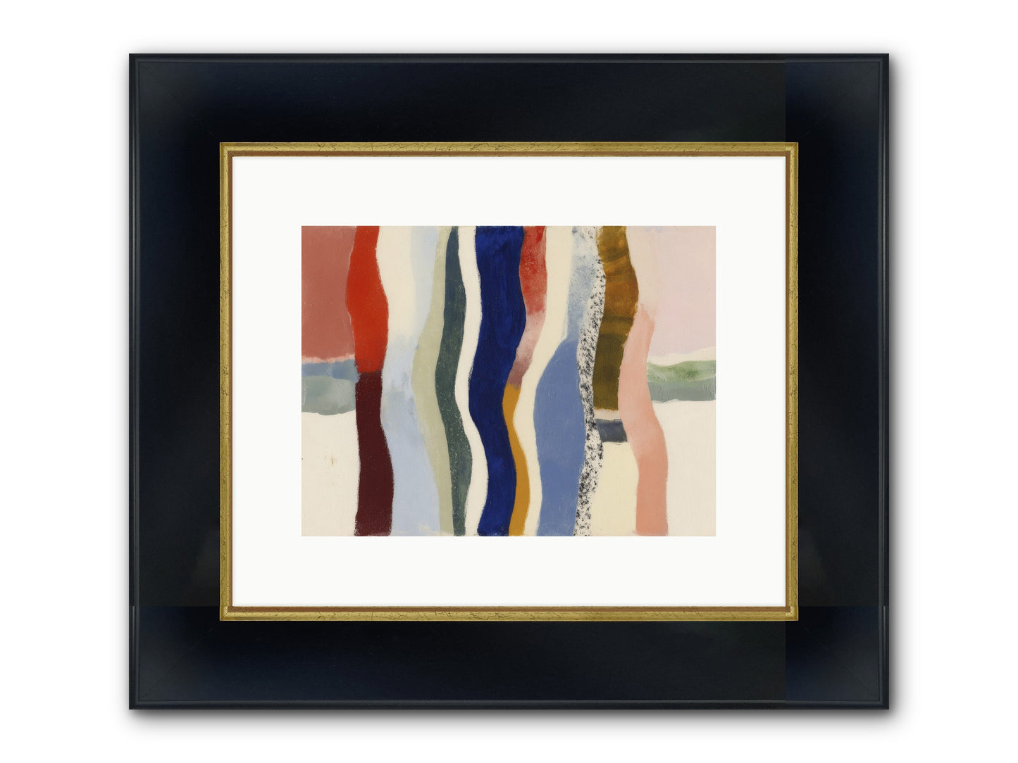 Glance Framed Print - Wide Black w/Gold 12x9