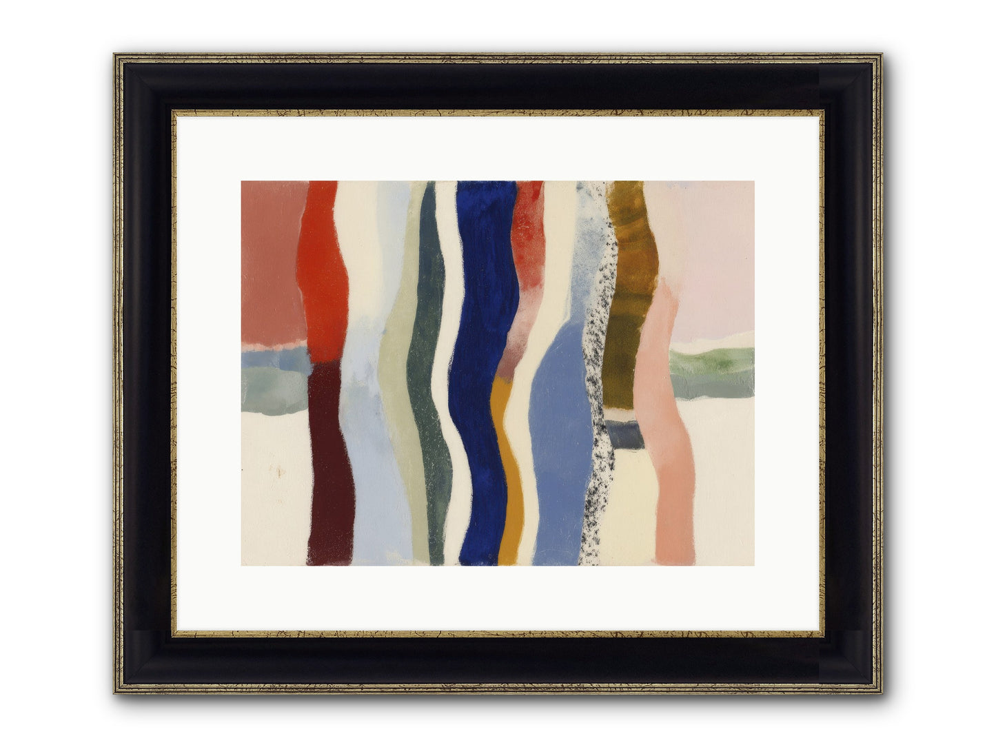Glance Framed Print - Black & Gold 16x12