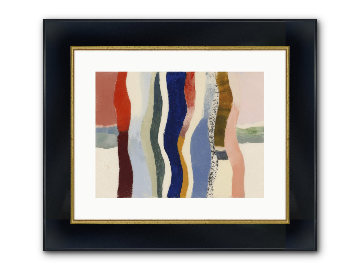 Glance Framed Print - Wide Black w/Gold 16x12