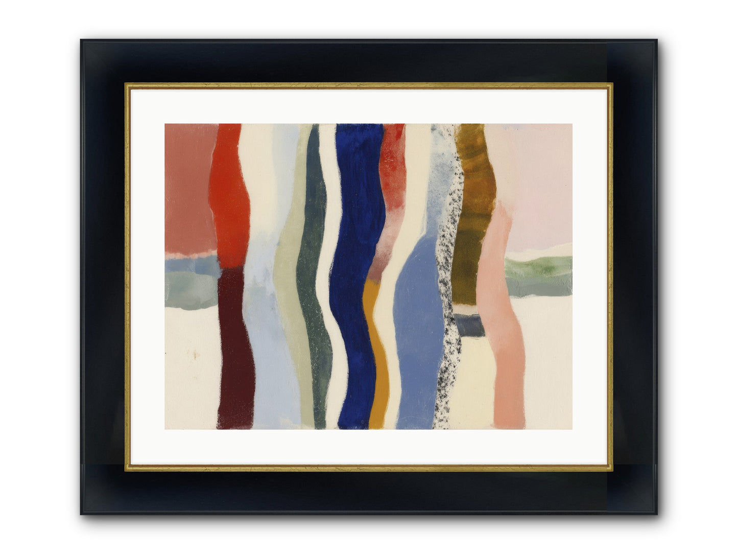 Glance Framed Print - Wide Black w/Gold 24x18