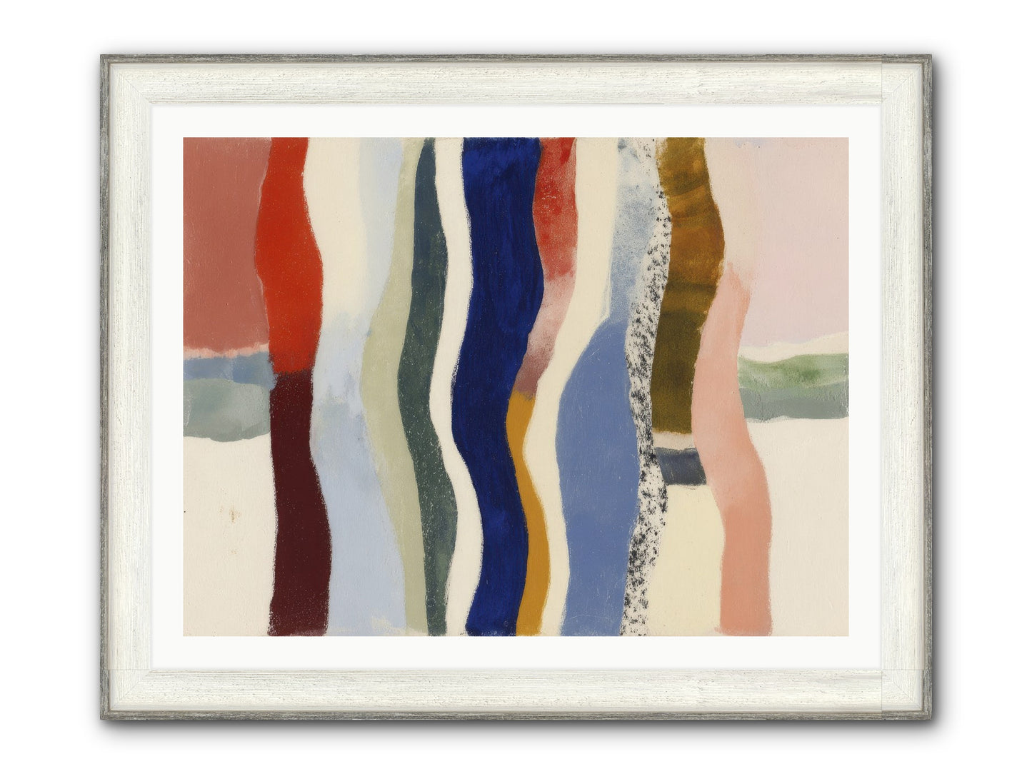 Glance Framed Print - Driftwood White 40x30