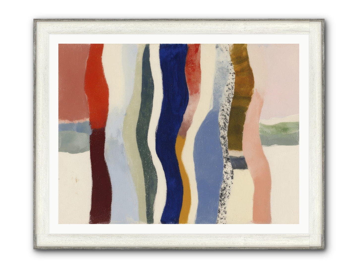 Glance Framed Print - Driftwood White 48x36